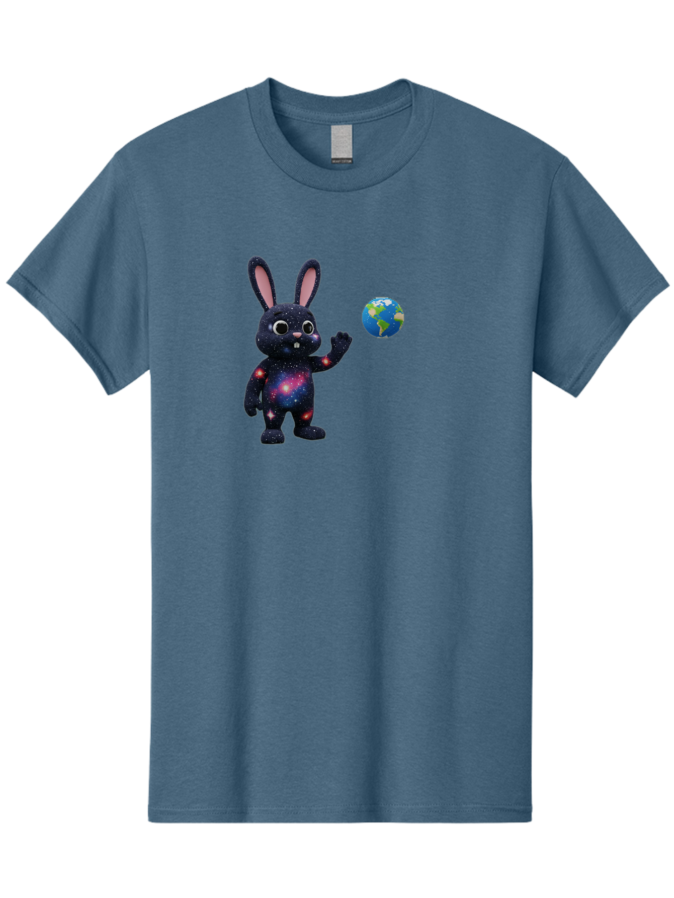 Galaxy-Bunny-2 Men'S Graphic Tee, 100% Cotton, Comfortable Casual Summer Wear, Machine Washable, Vintage Camera, Old Camera, Antique Camera, Black Camera, Classic Photography, Photography Equipment, Nostalgic Device, Film Camera, Camera Art Bai014