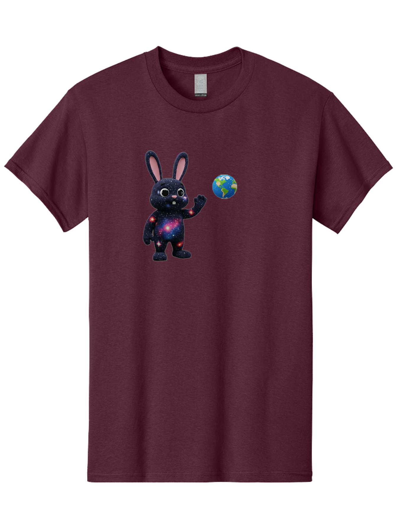Galaxy-Bunny-2 Men'S Graphic Tee, 100% Cotton, Comfortable Casual Summer Wear, Machine Washable, Vintage Camera, Old Camera, Antique Camera, Black Camera, Classic Photography, Photography Equipment, Nostalgic Device, Film Camera, Camera Art Bai014