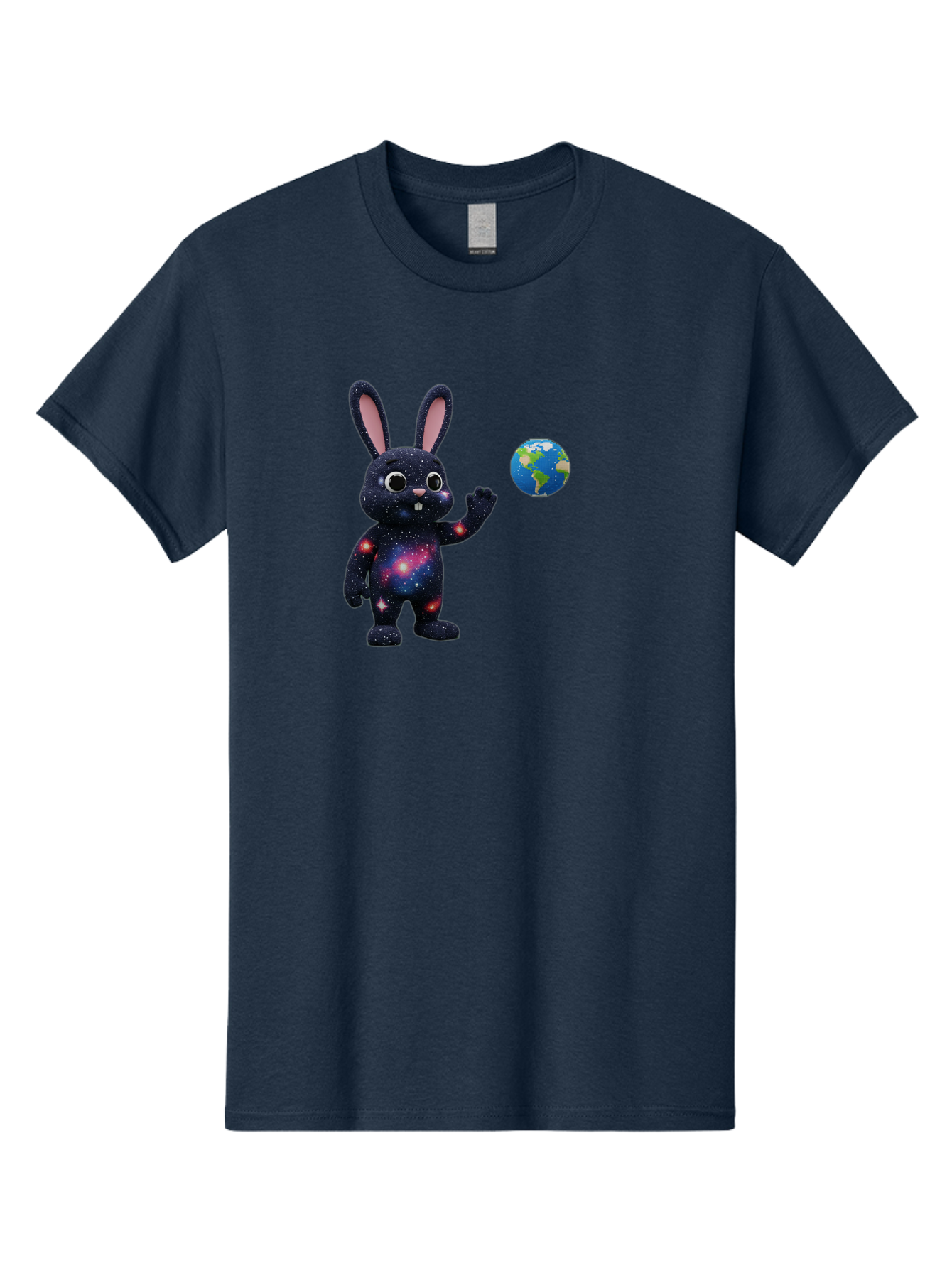 Galaxy-Bunny-2 Men'S Graphic Tee, 100% Cotton, Comfortable Casual Summer Wear, Machine Washable, Vintage Camera, Old Camera, Antique Camera, Black Camera, Classic Photography, Photography Equipment, Nostalgic Device, Film Camera, Camera Art Bai014
