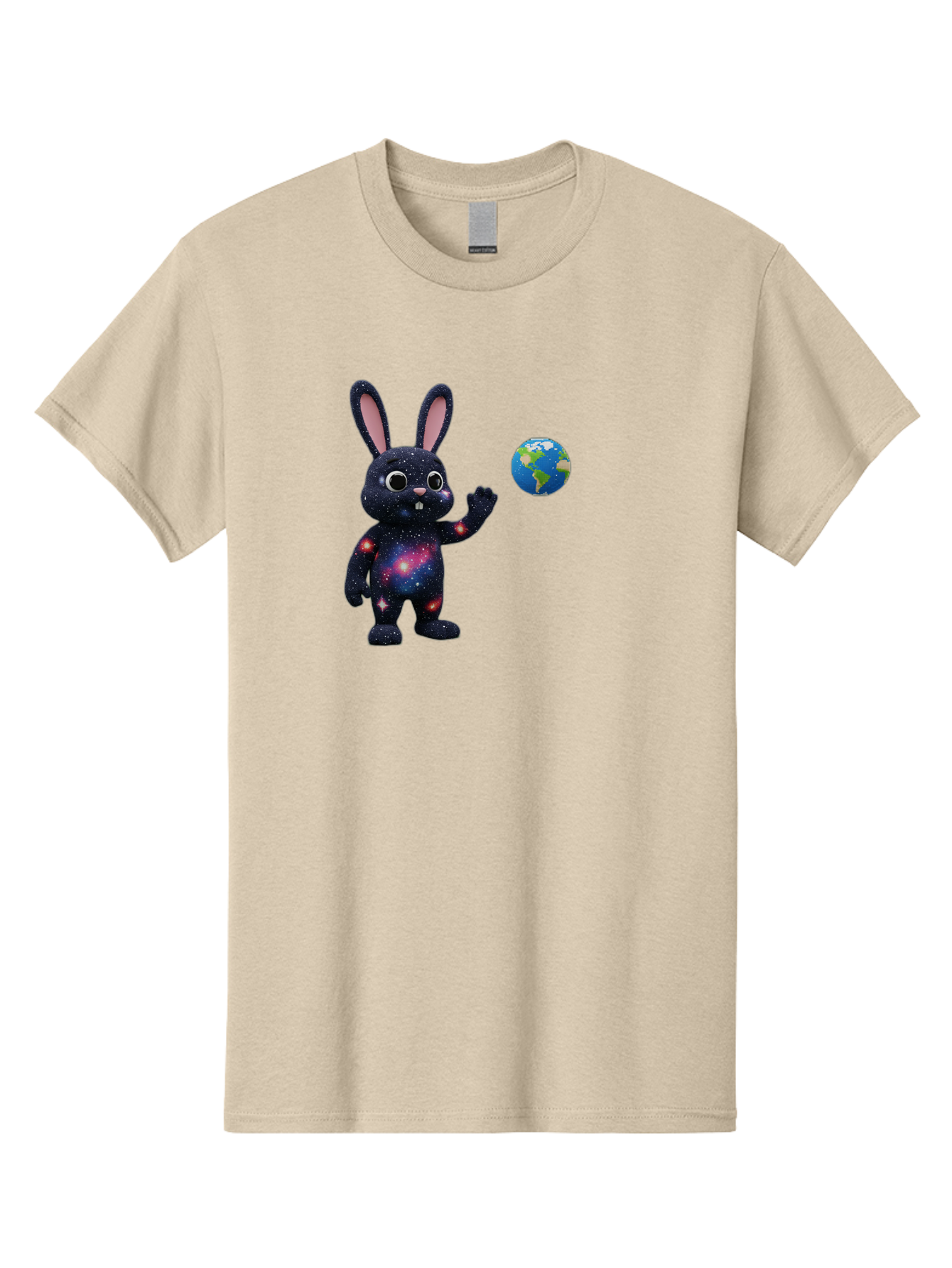 Galaxy-Bunny-2 Men'S Graphic Tee, 100% Cotton, Comfortable Casual Summer Wear, Machine Washable, Vintage Camera, Old Camera, Antique Camera, Black Camera, Classic Photography, Photography Equipment, Nostalgic Device, Film Camera, Camera Art Bai014