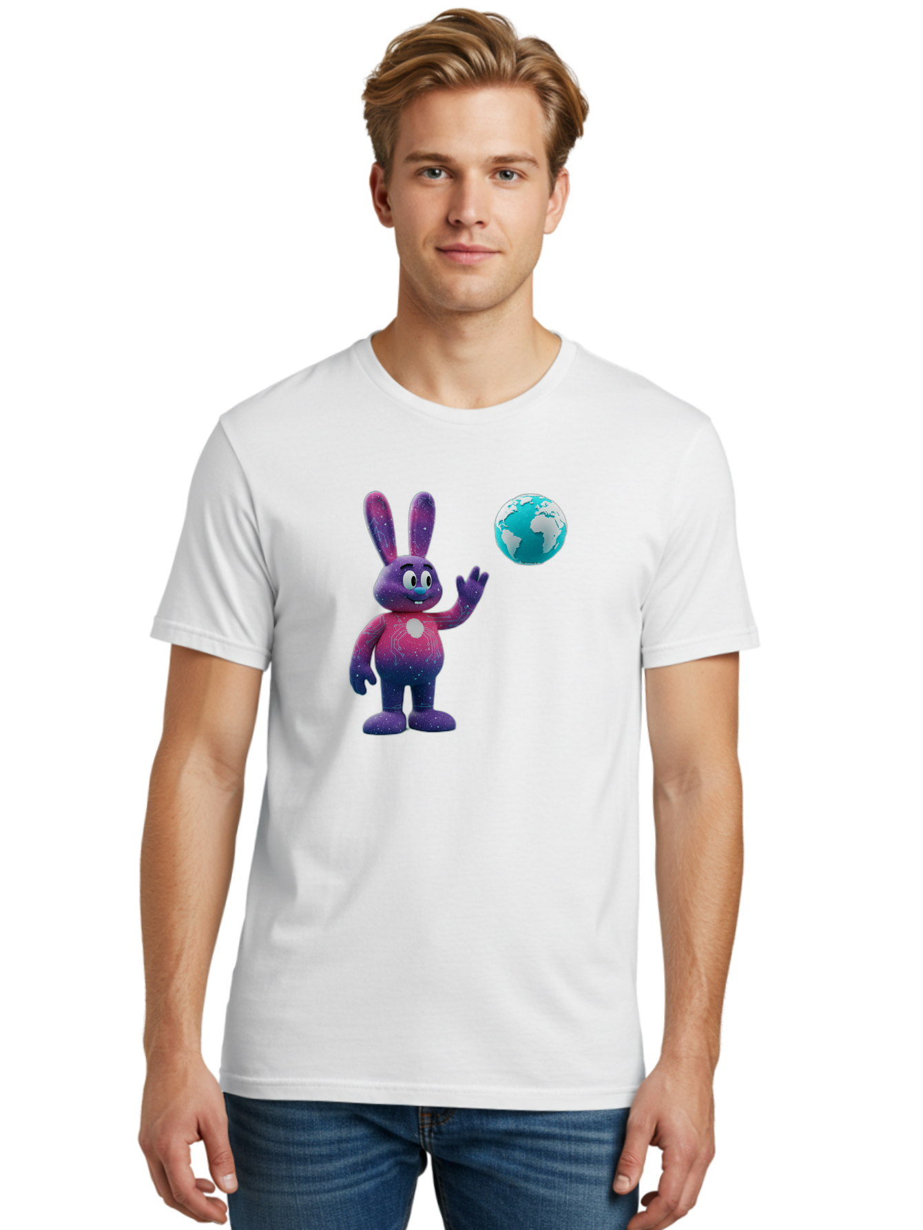 Galaxy-Bunny-5 Men'S Graphic Tee, 100% Cotton, Comfortable Casual Summer Wear, Machine Washable, Vintage Camera, Old Camera, Antique Camera, Black Camera, Classic Photography, Photography Equipment, Nostalgic Device, Film Camera, Camera Art Bai017