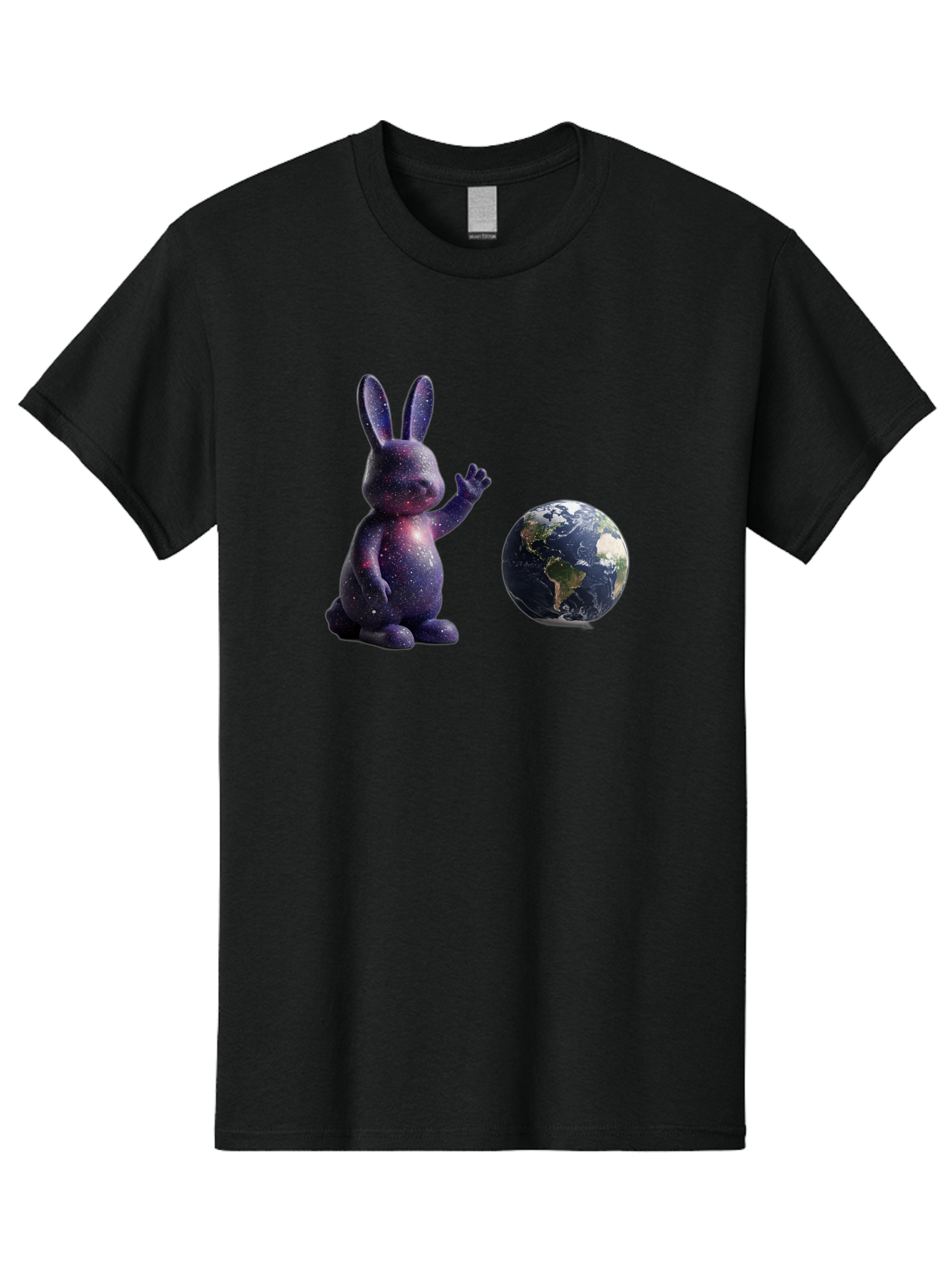 Galaxy-Bunny-6 Men'S Graphic Tee, 100% Cotton, Comfortable Casual Summer Wear, Machine Washable, Vintage Camera, Old Camera, Antique Camera, Black Camera, Classic Photography, Photography Equipment, Nostalgic Device, Film Camera, Camera Art Bai018