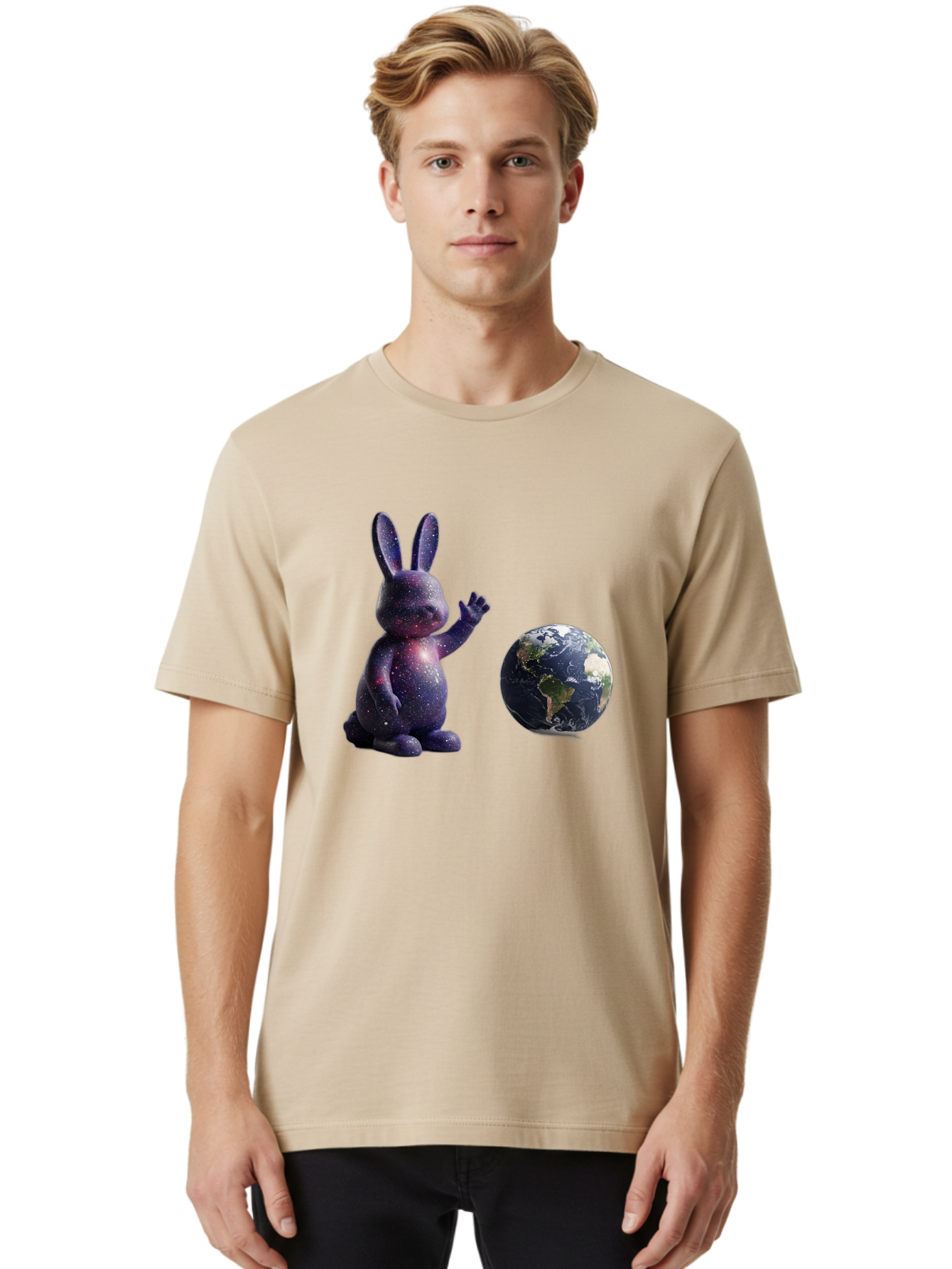 Galaxy-Bunny-6 Men'S Graphic Tee, 100% Cotton, Comfortable Casual Summer Wear, Machine Washable, Vintage Camera, Old Camera, Antique Camera, Black Camera, Classic Photography, Photography Equipment, Nostalgic Device, Film Camera, Camera Art Bai018