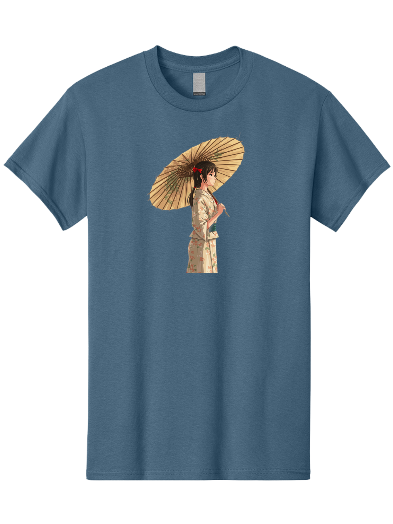Geisha-With-Parasol Men'S Graphic Tee, 100% Cotton, Comfortable Casual Summer Wear, Machine Washable, Vintage Camera, Old Camera, Antique Camera, Black Camera, Classic Photography, Photography Equipment, Nostalgic Device, Film Camera, Bai023