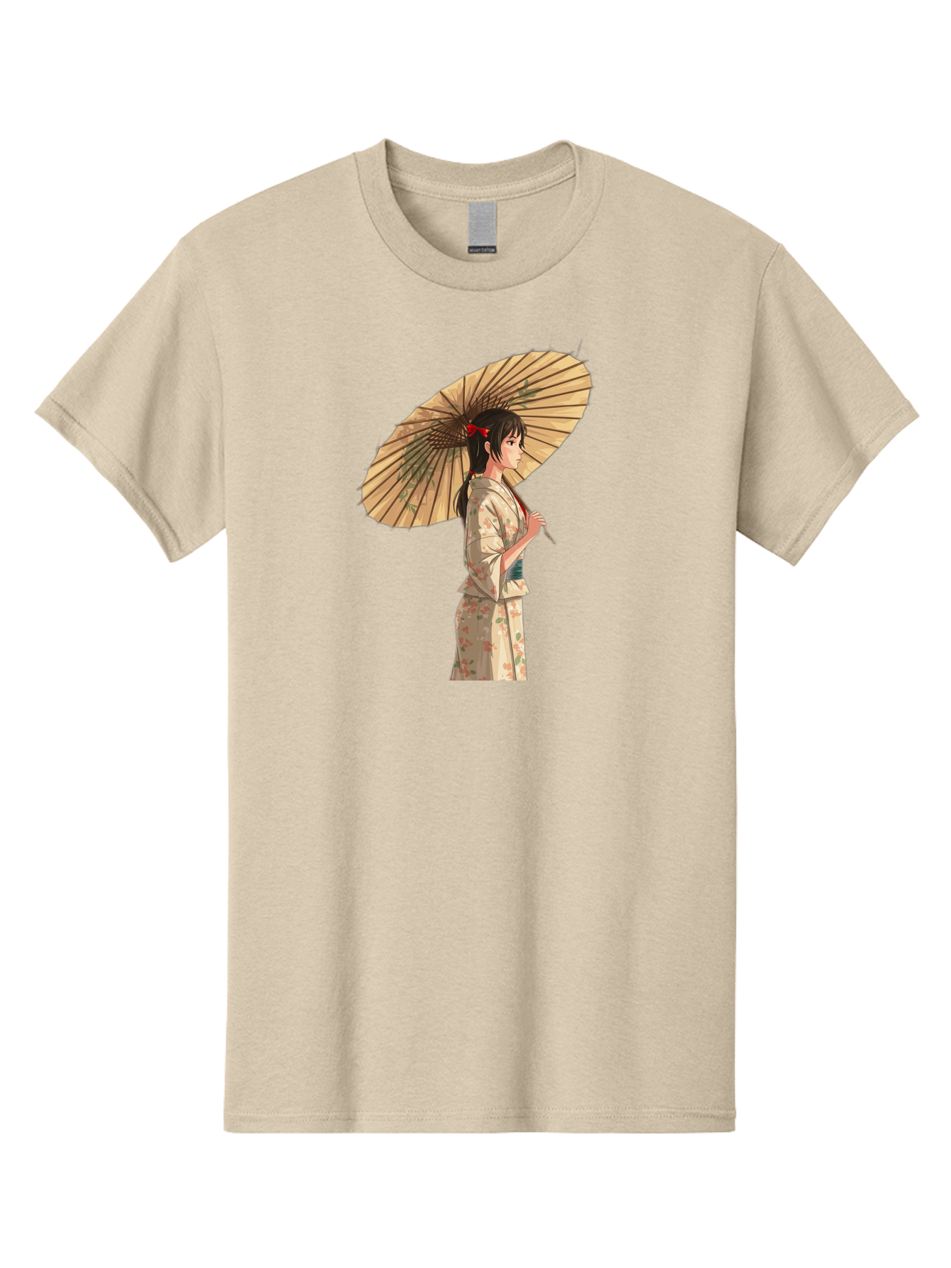 Geisha-With-Parasol Men'S Graphic Tee, 100% Cotton, Comfortable Casual Summer Wear, Machine Washable, Vintage Camera, Old Camera, Antique Camera, Black Camera, Classic Photography, Photography Equipment, Nostalgic Device, Film Camera, Bai023