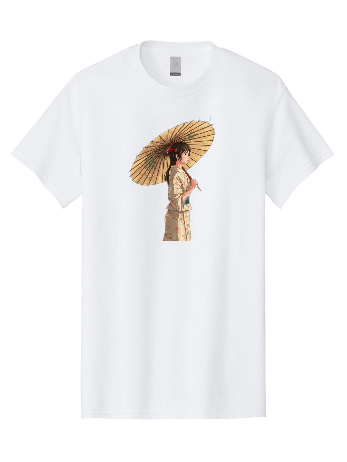 Geisha-With-Parasol Men'S Graphic Tee, 100% Cotton, Comfortable Casual Summer Wear, Machine Washable, Vintage Camera, Old Camera, Antique Camera, Black Camera, Classic Photography, Photography Equipment, Nostalgic Device, Film Camera, Bai023