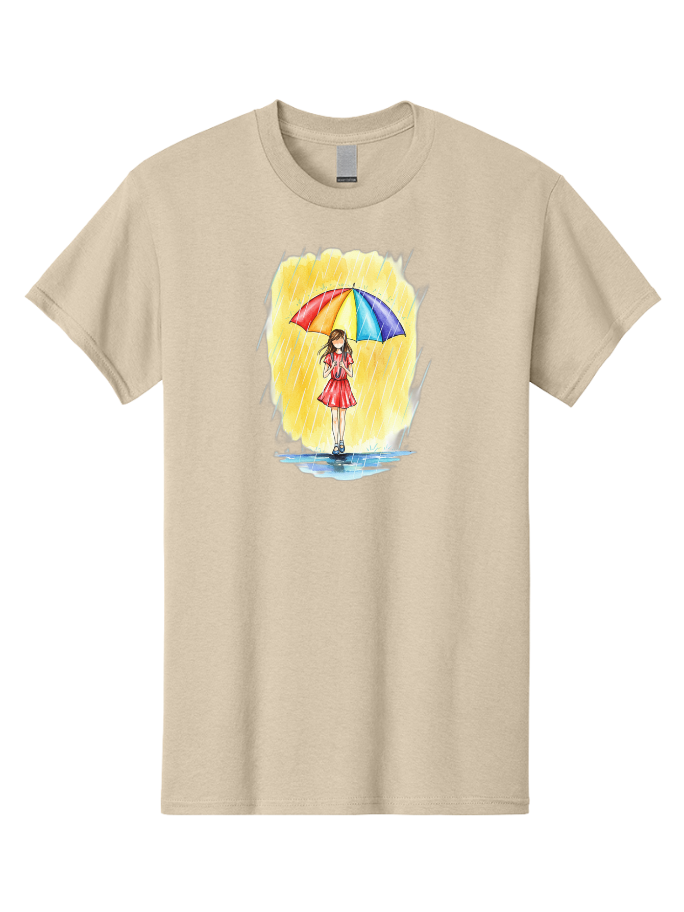 Girl-In-Red-Dress-With-Rainbow-Umbrella Men'S Graphic Tee, 100% Cotton, Comfortable Casual Summer Wear, Machine Washable, Vintage Camera, Old Camera, Antique Camera, Black Camera, Classic Photography, Photography Equipment, Nostalgic Device, Bai027