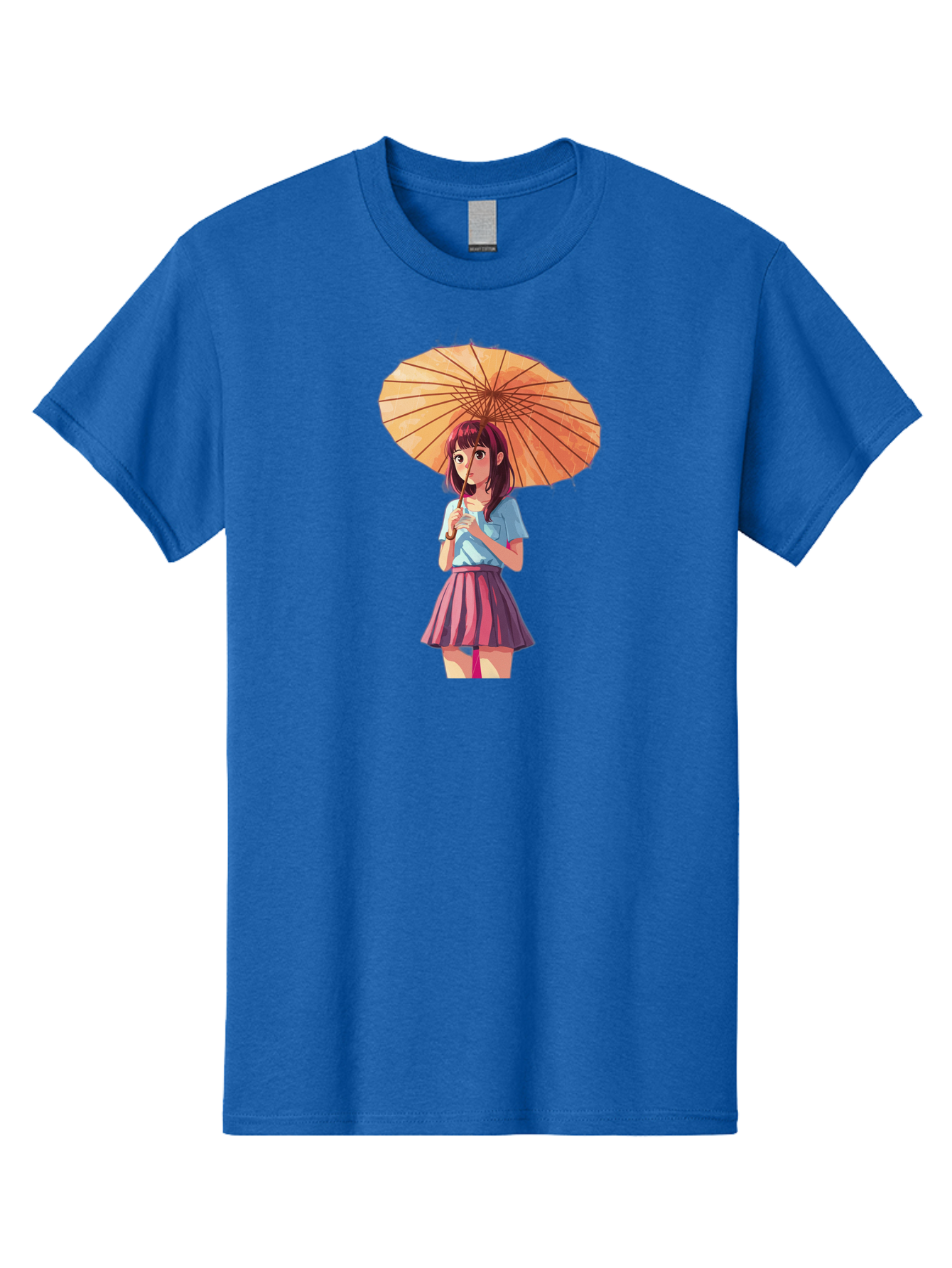 Girl-With-Parasol-1 Men'S Graphic Tee, 100% Cotton, Comfortable Casual Summer Wear, Machine Washable, Vintage Camera, Old Camera, Antique Camera, Black Camera, Classic Photography, Photography Equipment, Nostalgic Device, Film Camera, Bai030