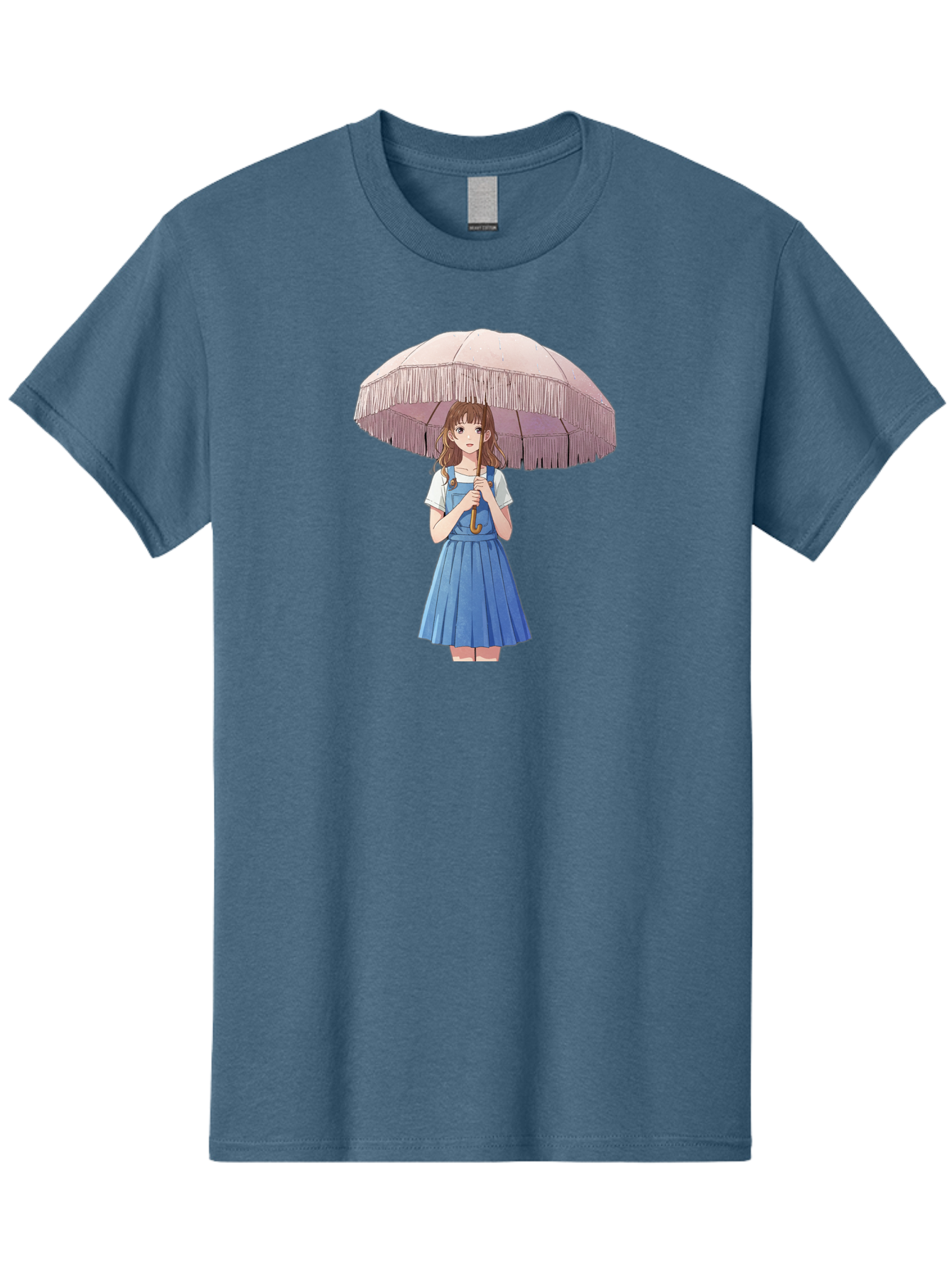 Girl-With-Parasol-2 Men'S Graphic Tee, 100% Cotton, Comfortable Casual Summer Wear, Machine Washable, Vintage Camera, Old Camera, Antique Camera, Black Camera, Classic Photography, Photography Equipment, Nostalgic Device, Film Camera, Bai031
