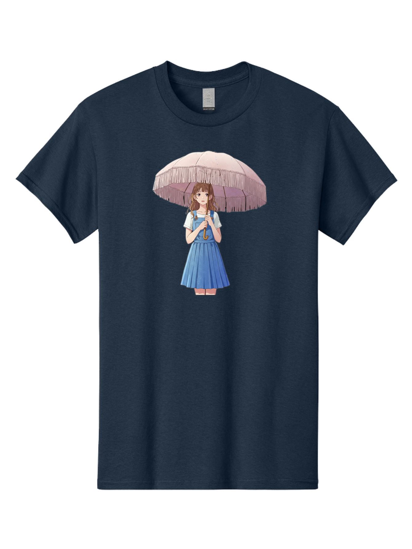 Girl-With-Parasol-2 Men'S Graphic Tee, 100% Cotton, Comfortable Casual Summer Wear, Machine Washable, Vintage Camera, Old Camera, Antique Camera, Black Camera, Classic Photography, Photography Equipment, Nostalgic Device, Film Camera, Bai031