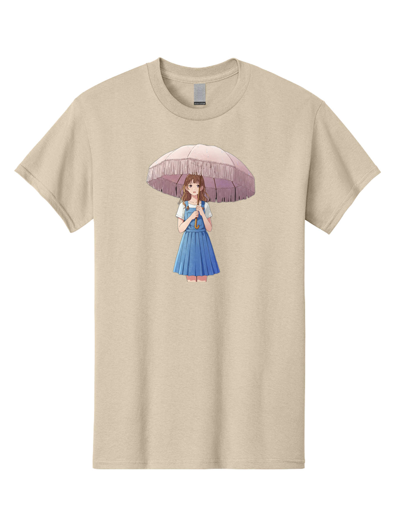 Girl-With-Parasol-2 Men'S Graphic Tee, 100% Cotton, Comfortable Casual Summer Wear, Machine Washable, Vintage Camera, Old Camera, Antique Camera, Black Camera, Classic Photography, Photography Equipment, Nostalgic Device, Film Camera, Bai031