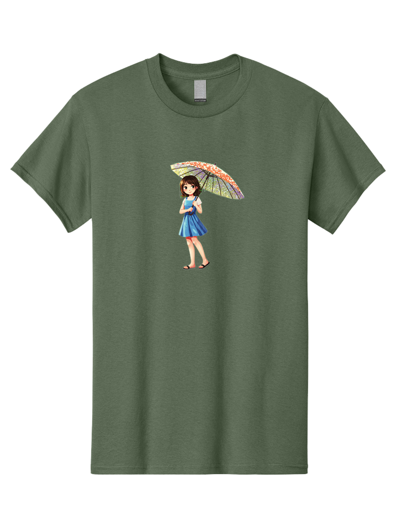 Girl-With-Parasol-5 Men'S Graphic Tee, 100% Cotton, Comfortable Casual Summer Wear, Machine Washable, Vintage Camera, Old Camera, Antique Camera, Black Camera, Classic Photography, Photography Equipment, Nostalgic Device, Film Camera, Bai034