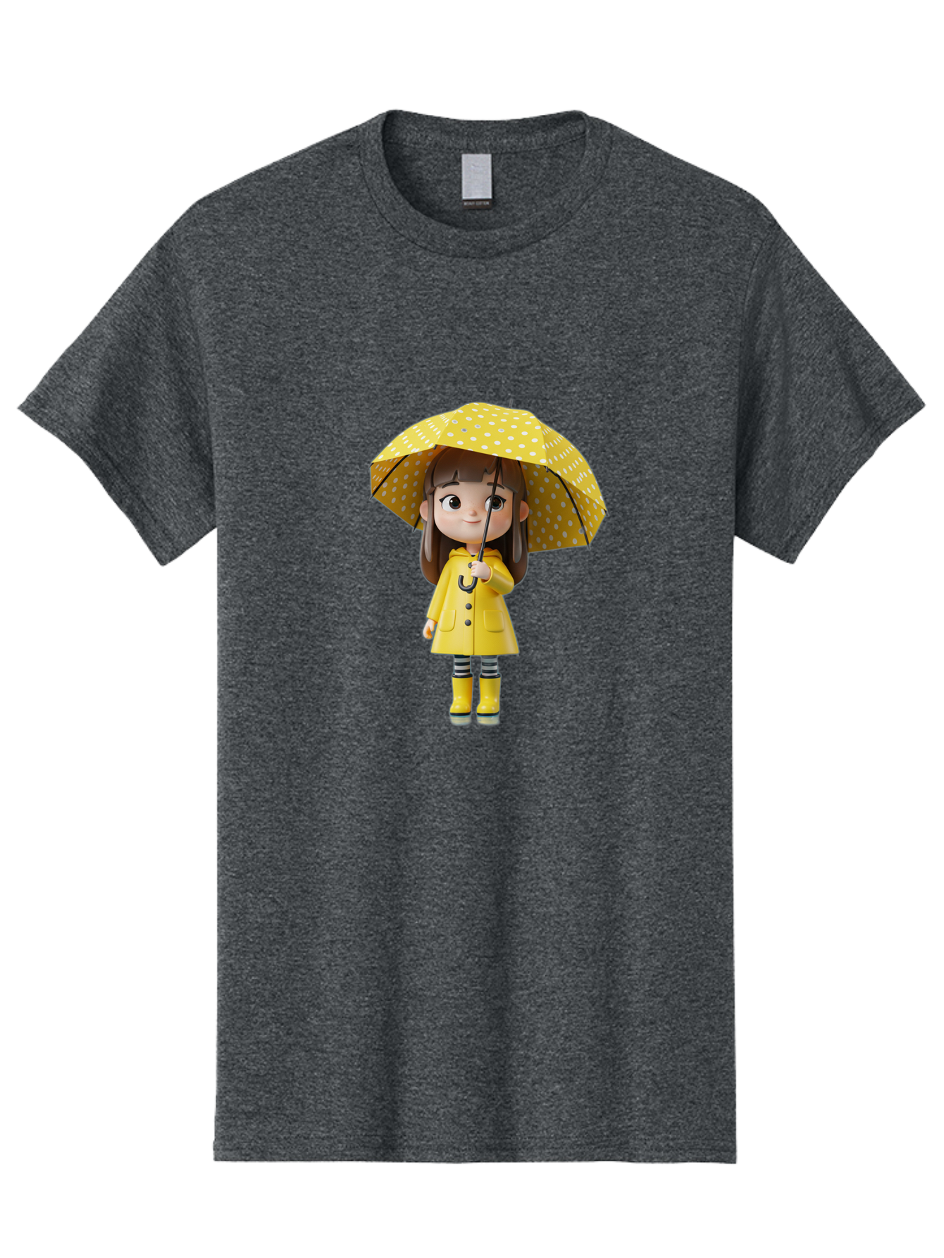 Girl-With-Yellow-Raincoat-And-Umbrella Men'S Graphic Tee, 100% Cotton, Comfortable Casual Summer Wear, Machine Washable, Vintage Camera, Old Camera, Antique Camera, Black Camera, Classic Photography, Photography Equipment, Nostalgic Device, Bai041