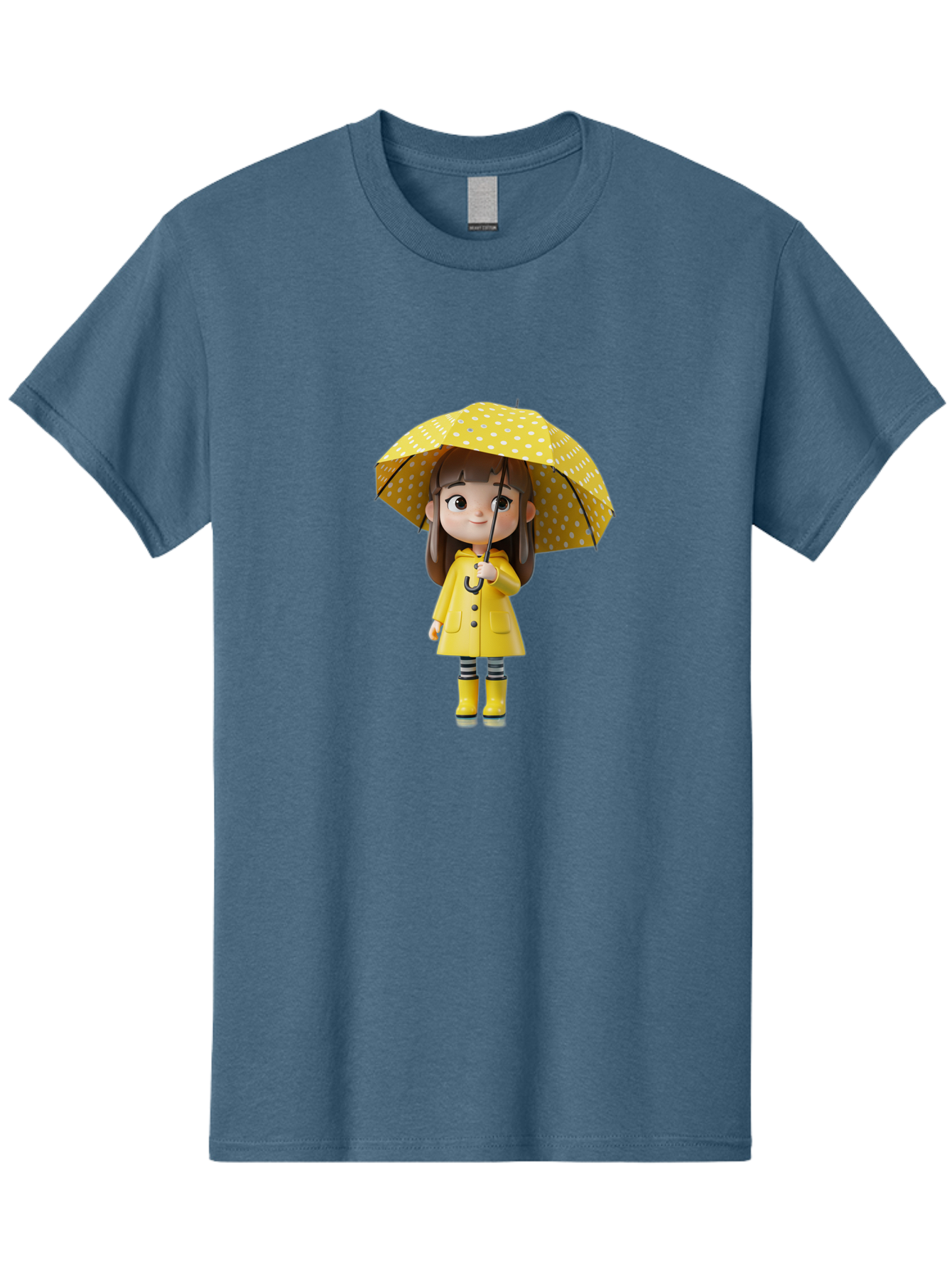 Girl-With-Yellow-Raincoat-And-Umbrella Men'S Graphic Tee, 100% Cotton, Comfortable Casual Summer Wear, Machine Washable, Vintage Camera, Old Camera, Antique Camera, Black Camera, Classic Photography, Photography Equipment, Nostalgic Device, Bai041