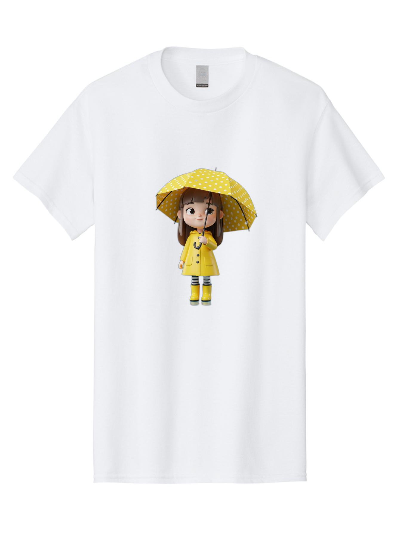 Girl-With-Yellow-Raincoat-And-Umbrella Men'S Graphic Tee, 100% Cotton, Comfortable Casual Summer Wear, Machine Washable, Vintage Camera, Old Camera, Antique Camera, Black Camera, Classic Photography, Photography Equipment, Nostalgic Device, Bai041