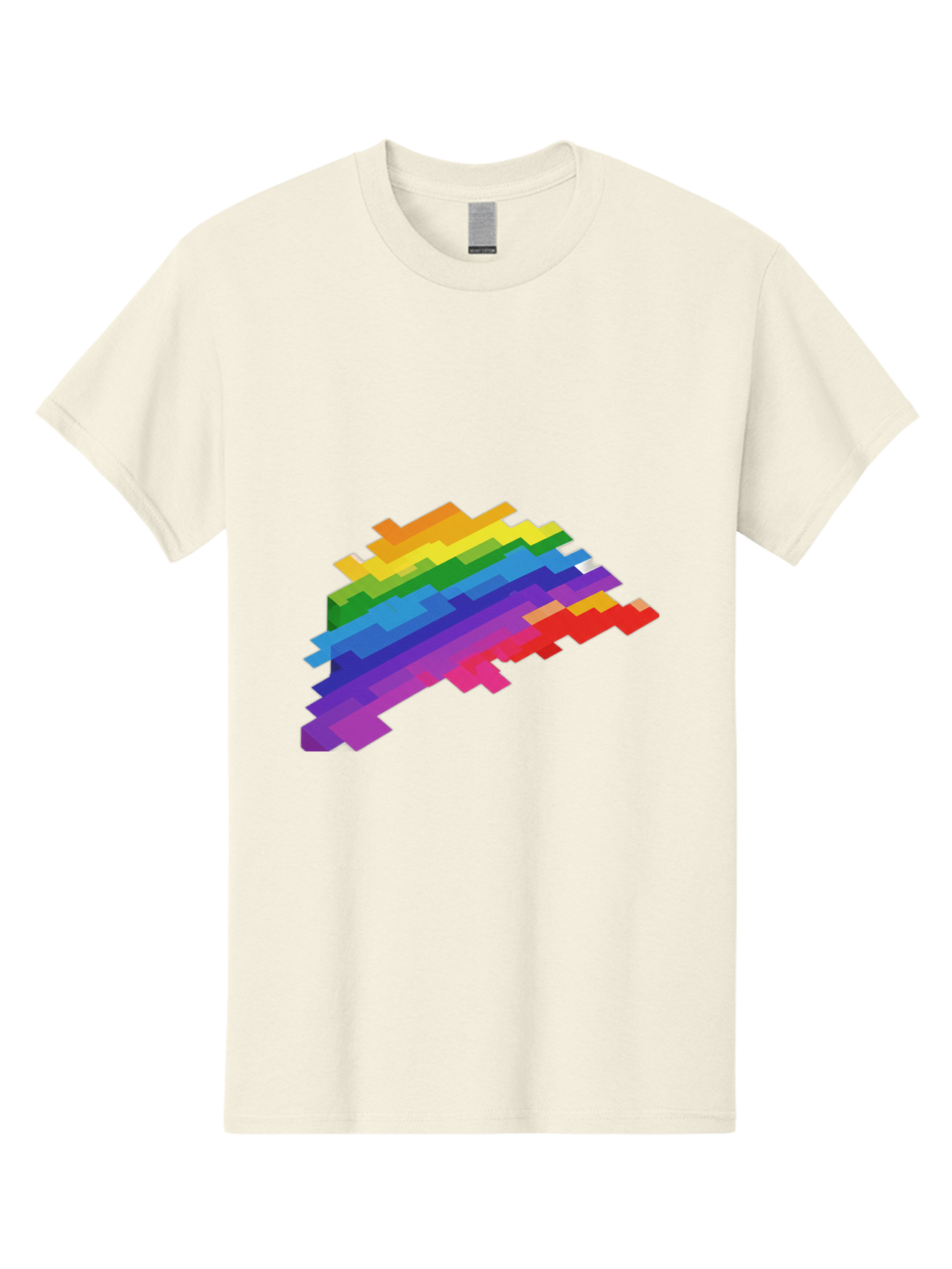 Glitchy-Rainbow Men'S Graphic Tee, 100% Cotton, Comfortable Casual Summer Wear, Machine Washable, Vintage Camera, Old Camera, Antique Camera, Black Camera, Classic Photography, Photography Equipment, Nostalgic Device, Film Camera, Camera Art Bai044