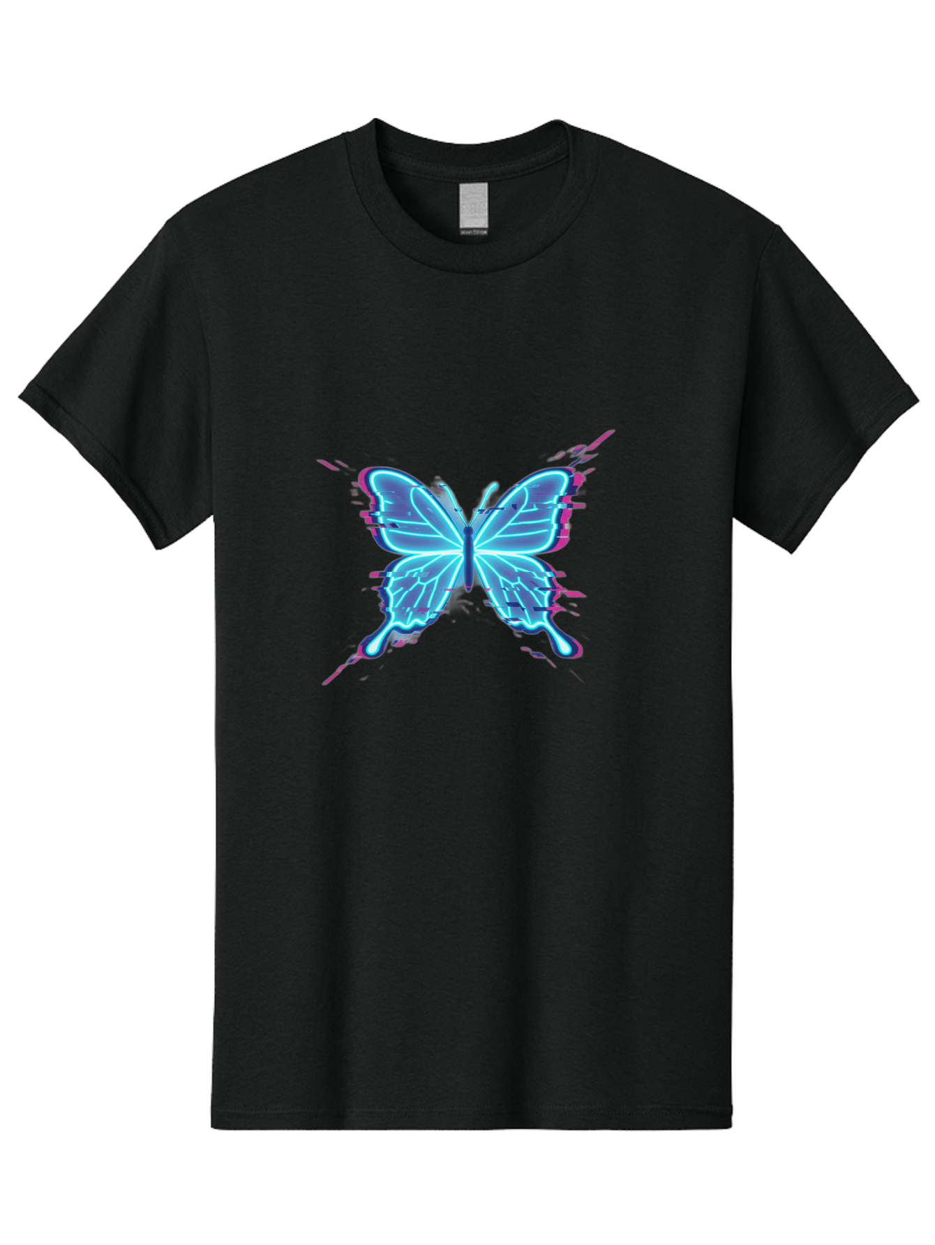 Glowing-Butterfly-1 Men'S Graphic Tee, 100% Cotton, Comfortable Casual Summer Wear, Machine Washable, Vintage Camera, Old Camera, Antique Camera, Black Camera, Classic Photography, Photography Equipment, Nostalgic Device, Film Camera, Bai046