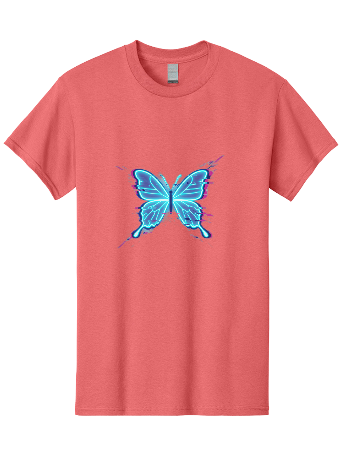 Glowing-Butterfly-1 Men'S Graphic Tee, 100% Cotton, Comfortable Casual Summer Wear, Machine Washable, Vintage Camera, Old Camera, Antique Camera, Black Camera, Classic Photography, Photography Equipment, Nostalgic Device, Film Camera, Bai046