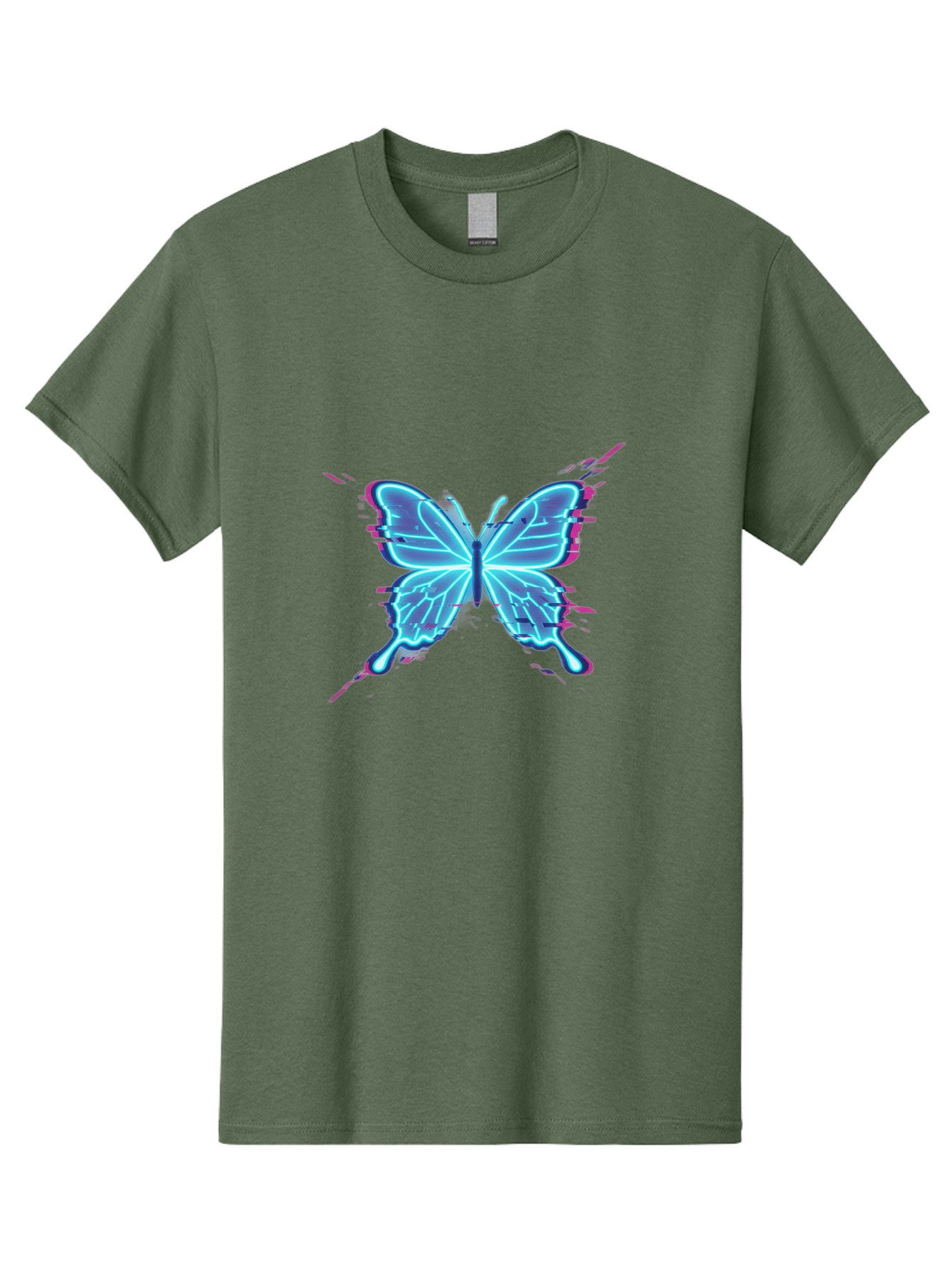 Glowing-Butterfly-1 Men'S Graphic Tee, 100% Cotton, Comfortable Casual Summer Wear, Machine Washable, Vintage Camera, Old Camera, Antique Camera, Black Camera, Classic Photography, Photography Equipment, Nostalgic Device, Film Camera, Bai046