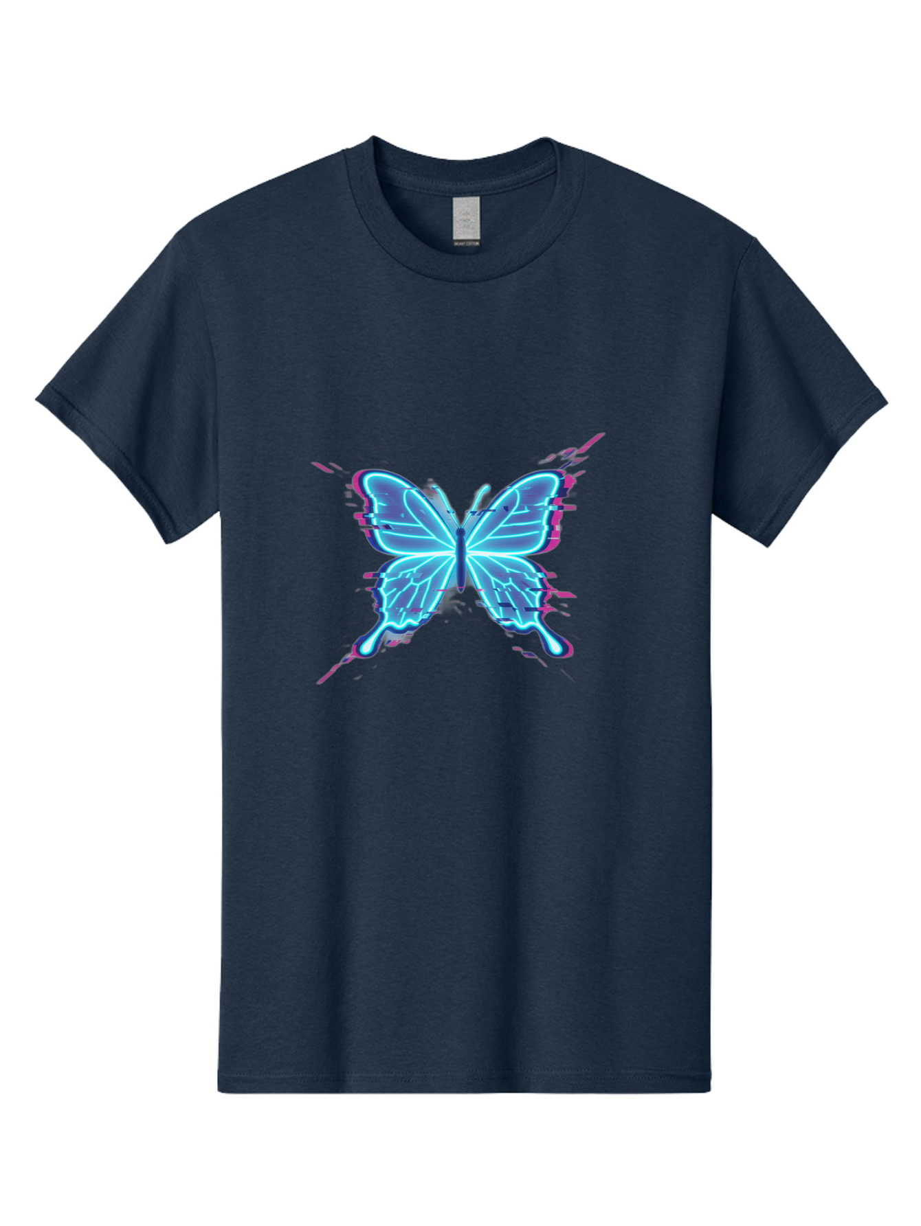 Glowing-Butterfly-1 Men'S Graphic Tee, 100% Cotton, Comfortable Casual Summer Wear, Machine Washable, Vintage Camera, Old Camera, Antique Camera, Black Camera, Classic Photography, Photography Equipment, Nostalgic Device, Film Camera, Bai046