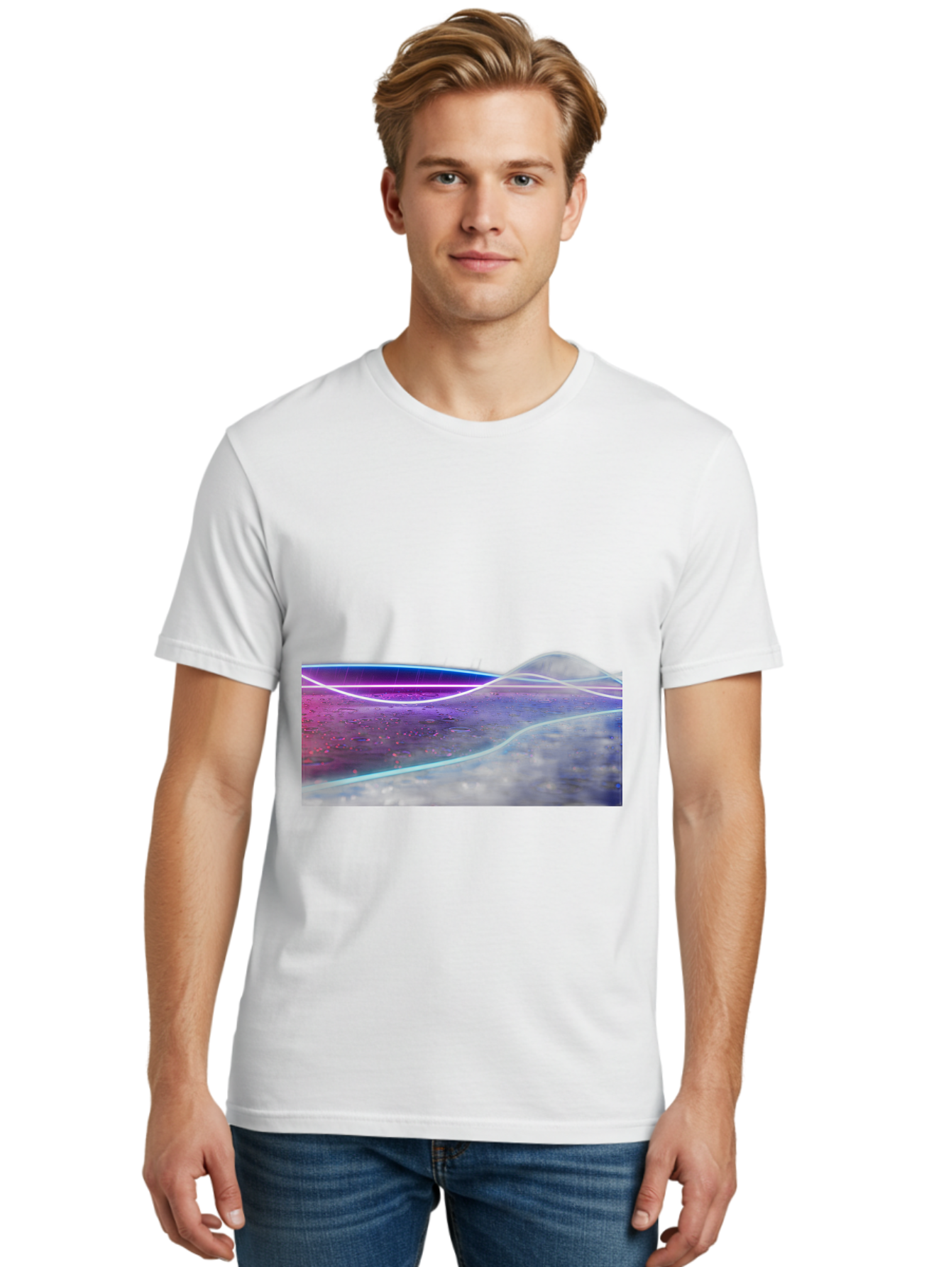 Glowing-Landscape Men'S Graphic Tee, 100% Cotton, Comfortable Casual Summer Wear, Machine Washable, Vintage Camera, Old Camera, Antique Camera, Black Camera, Classic Photography, Photography Equipment, Nostalgic Device, Film Camera, Camera Art Bai051