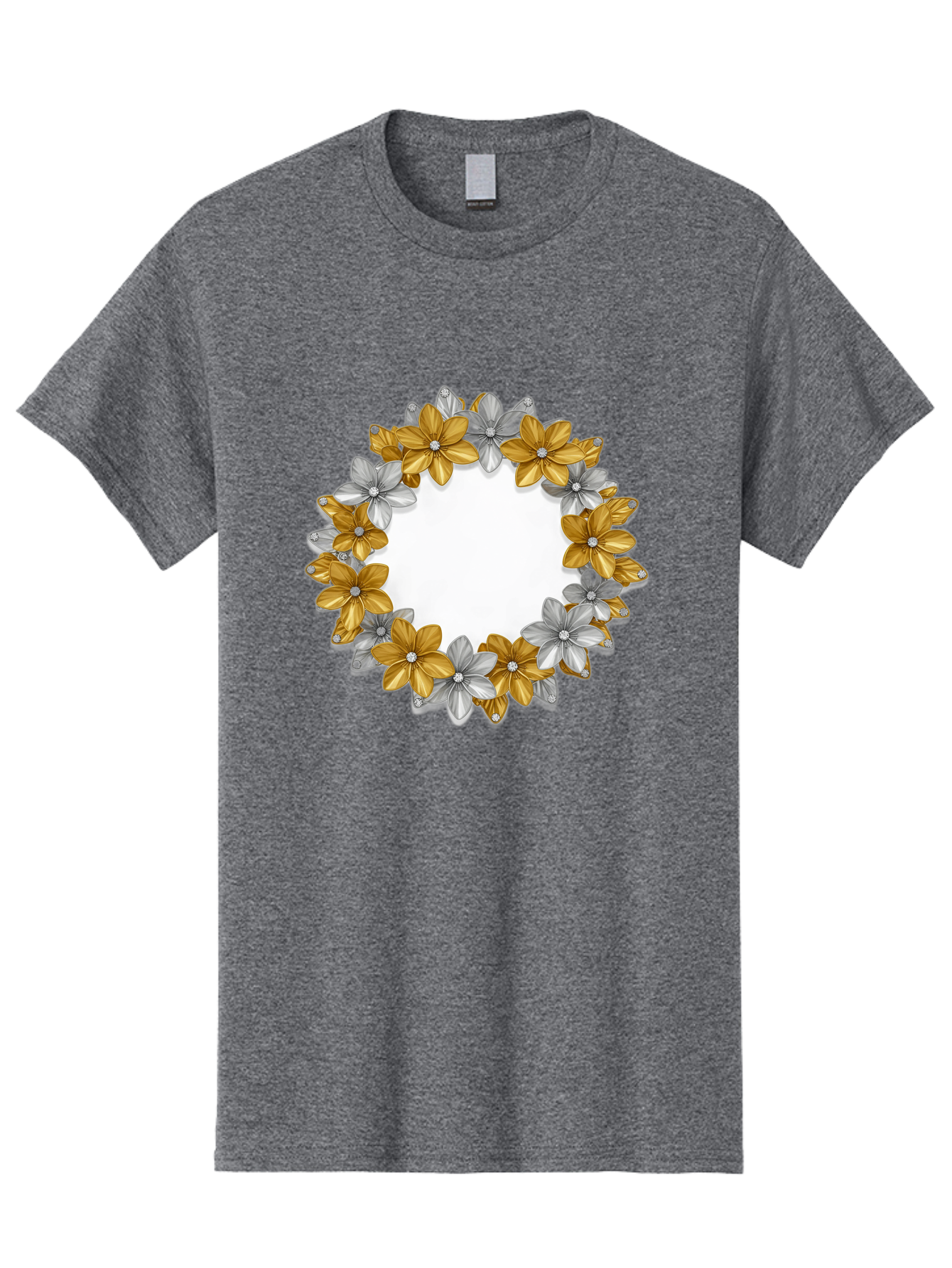 Gold-Silver-Flowers Men'S Graphic Tee, 100% Cotton, Comfortable Casual Summer Wear, Machine Washable, Vintage Camera, Old Camera, Antique Camera, Black Camera, Classic Photography, Photography Equipment, Nostalgic Device, Film Camera, Bai057
