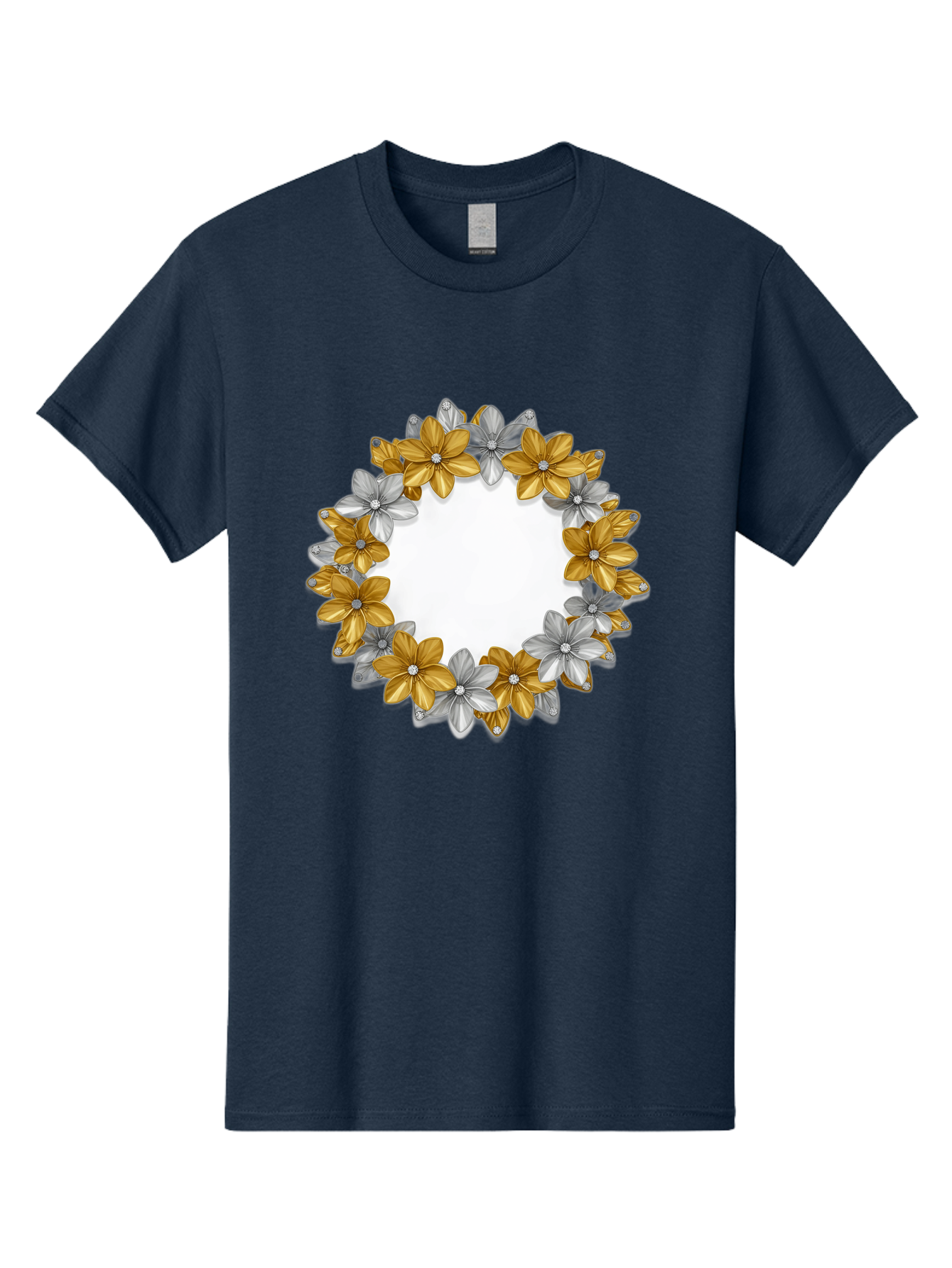 Gold-Silver-Flowers Men'S Graphic Tee, 100% Cotton, Comfortable Casual Summer Wear, Machine Washable, Vintage Camera, Old Camera, Antique Camera, Black Camera, Classic Photography, Photography Equipment, Nostalgic Device, Film Camera, Bai057