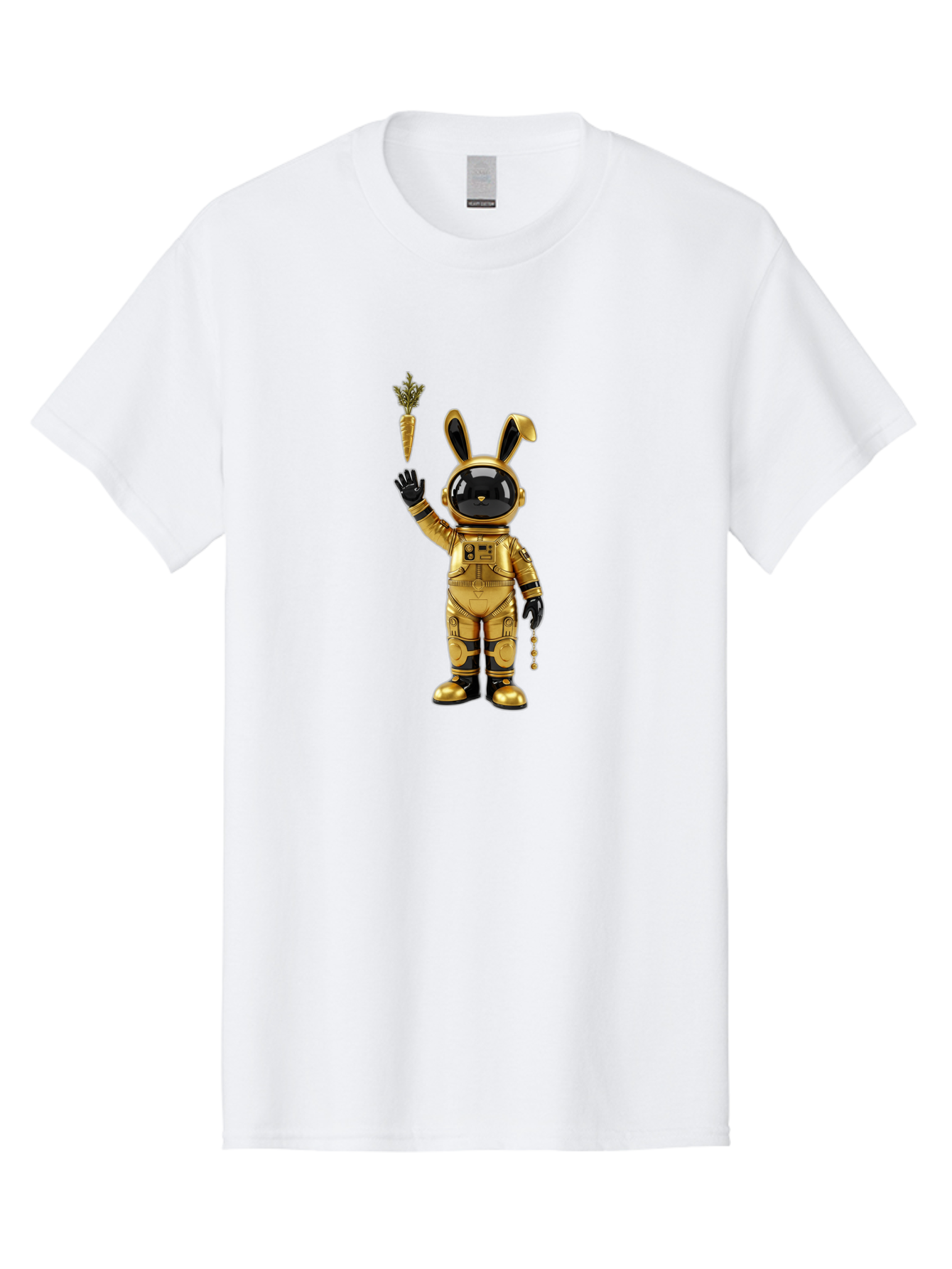 Gold-Space-Bunny Men'S Graphic Tee, 100% Cotton, Comfortable Casual Summer Wear, Machine Washable, Vintage Camera, Old Camera, Antique Camera, Black Camera, Classic Photography, Photography Equipment, Nostalgic Device, Film Camera, Camera Art Bai058