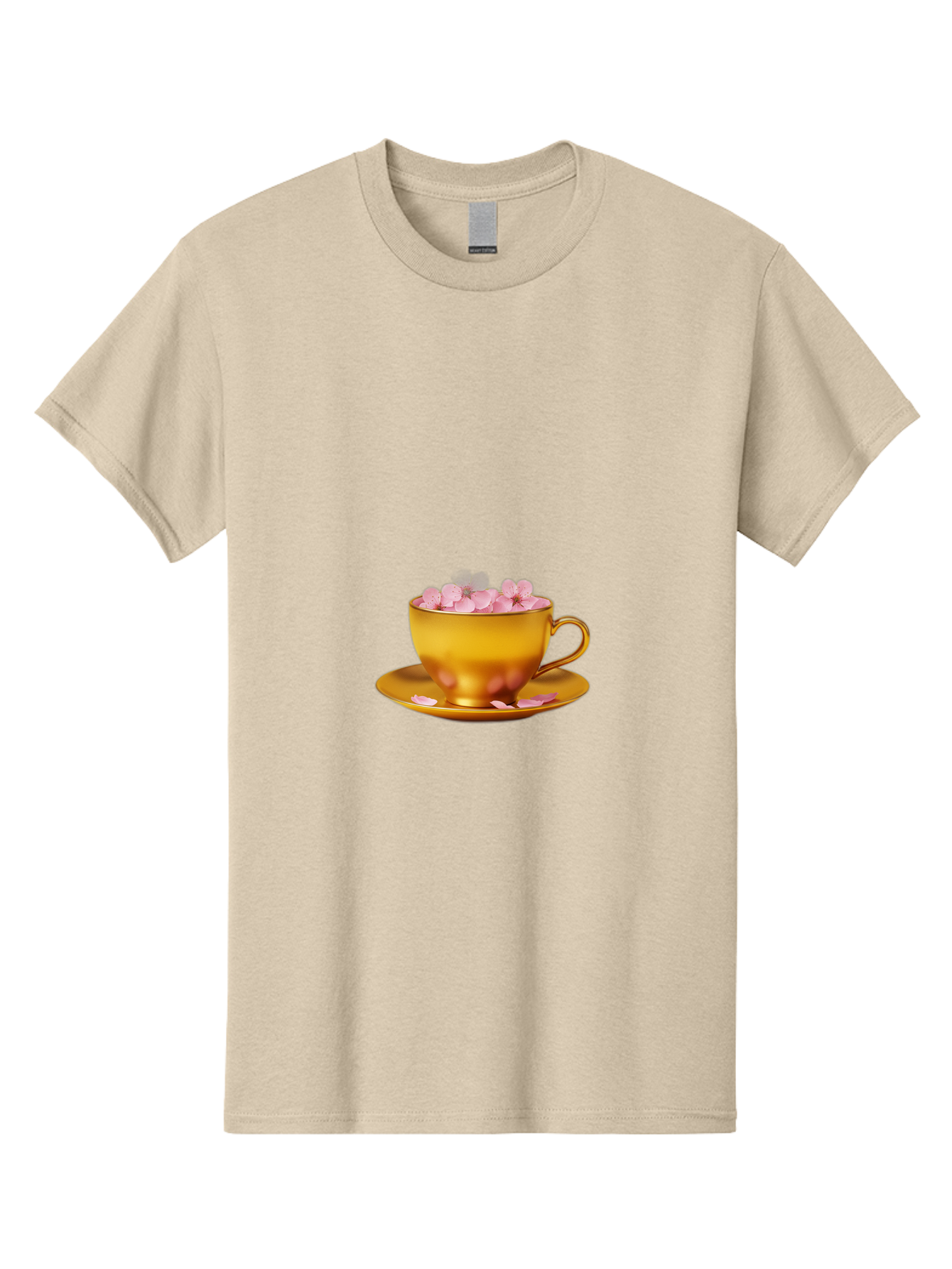 Golden-Cup-With-Petals Men'S Graphic Tee, 100% Cotton, Comfortable Casual Summer Wear, Machine Washable, Vintage Camera, Old Camera, Antique Camera, Black Camera, Classic Photography, Photography Equipment, Nostalgic Device, Film Camera, Bai059