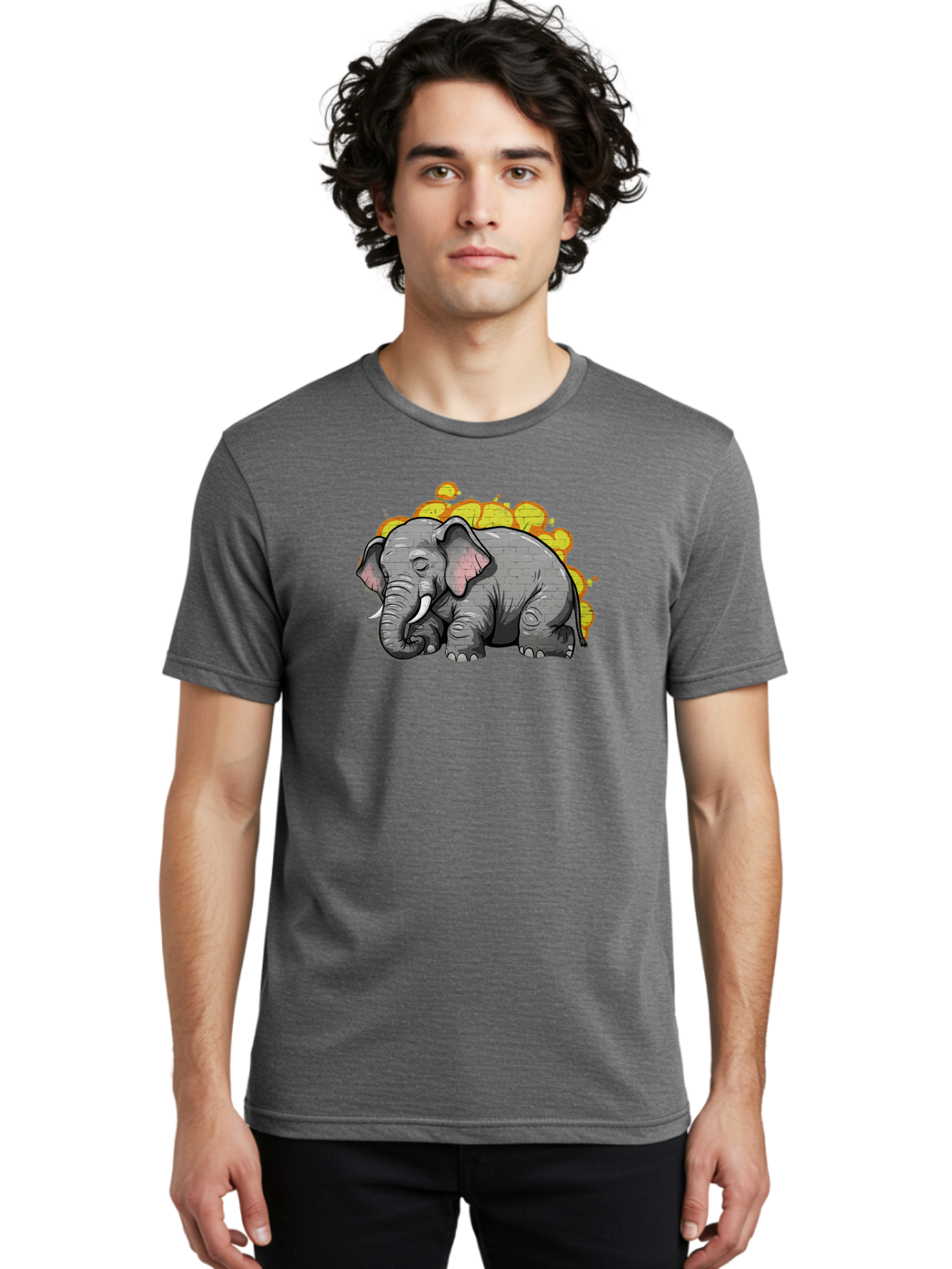 Graffiti-Elephant Men'S Graphic Tee, 100% Cotton, Comfortable Casual Summer Wear, Machine Washable, Vintage Camera, Old Camera, Antique Camera, Black Camera, Classic Photography, Photography Equipment, Nostalgic Device, Film Camera, Camera Art Bai062