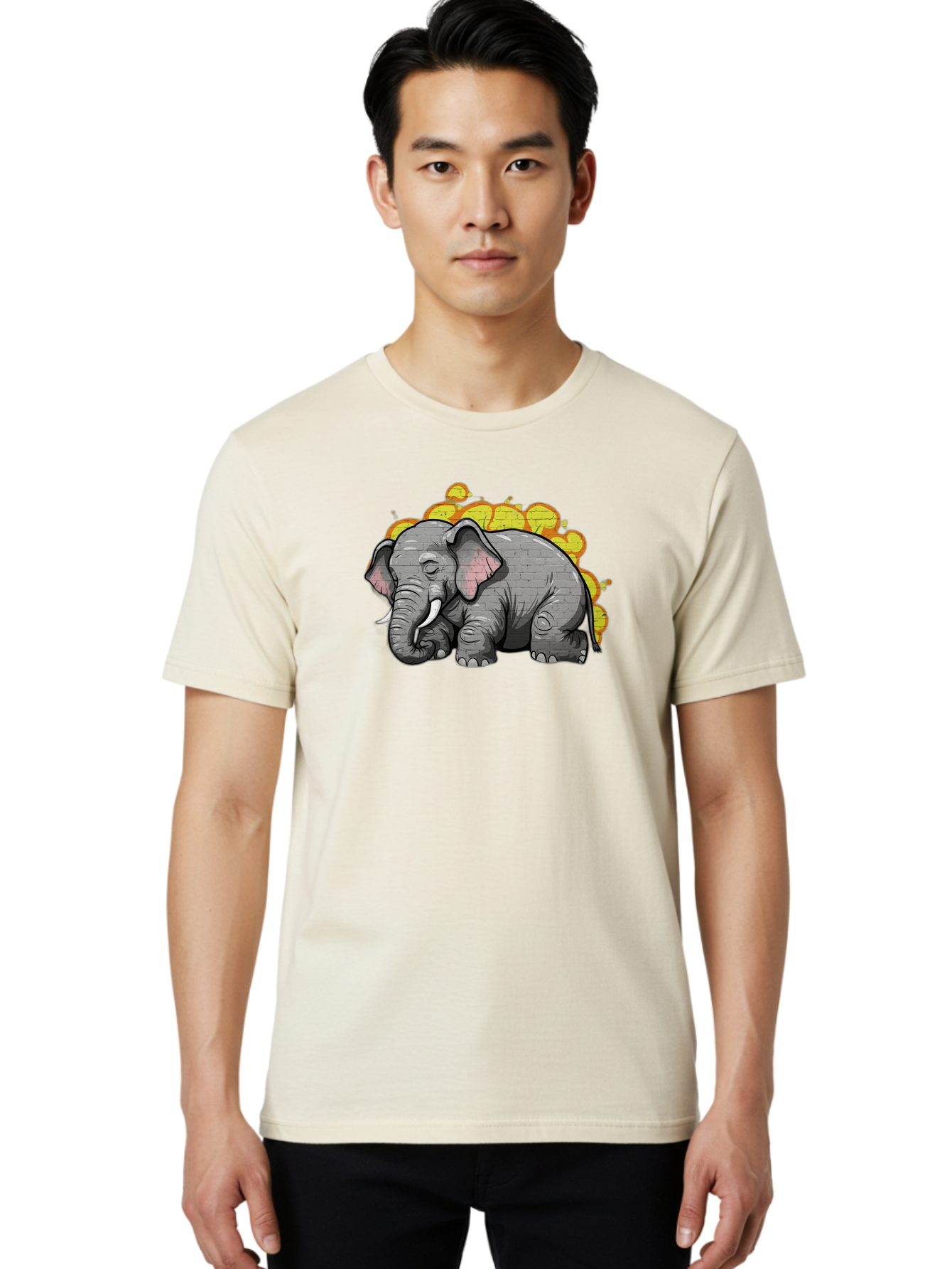 Graffiti-Elephant Men'S Graphic Tee, 100% Cotton, Comfortable Casual Summer Wear, Machine Washable, Vintage Camera, Old Camera, Antique Camera, Black Camera, Classic Photography, Photography Equipment, Nostalgic Device, Film Camera, Camera Art Bai062