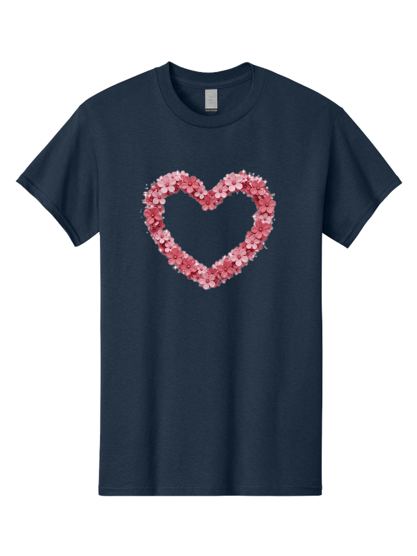 Heart-Shape-With-Pink-Flowers Men'S Graphic Tee, 100% Cotton, Comfortable Casual Summer Wear, Machine Washable, Vintage Camera, Old Camera, Antique Camera, Black Camera, Classic Photography, Photography Equipment, Nostalgic Device, Bai069