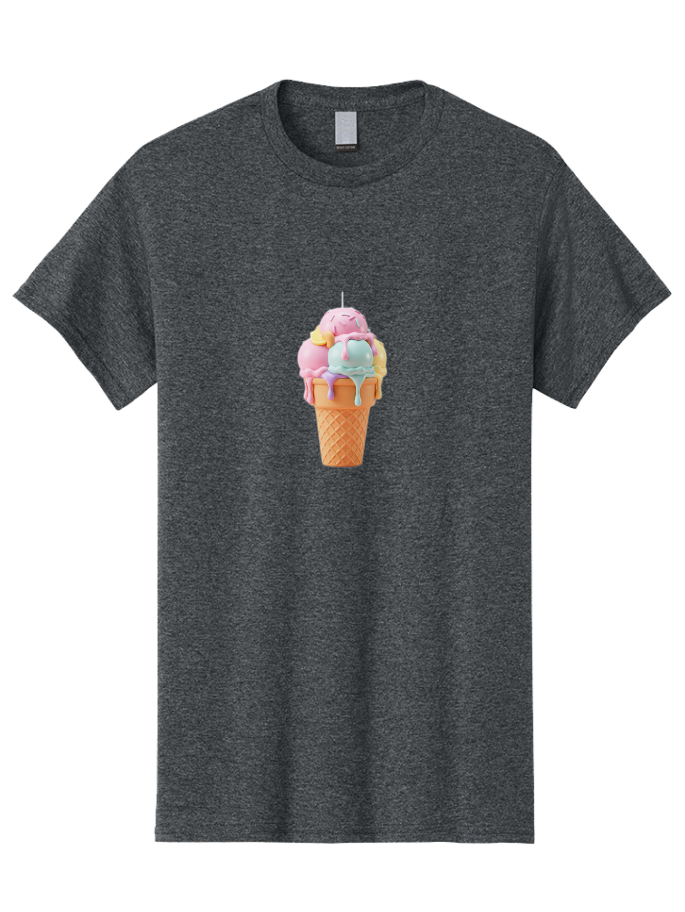 Ice-Cream-Cone Men'S Graphic Tee, 100% Cotton, Comfortable Casual Summer Wear, Machine Washable, Vintage Camera, Old Camera, Antique Camera, Black Camera, Classic Photography, Photography Equipment, Nostalgic Device, Film Camera, Camera Art Bai075