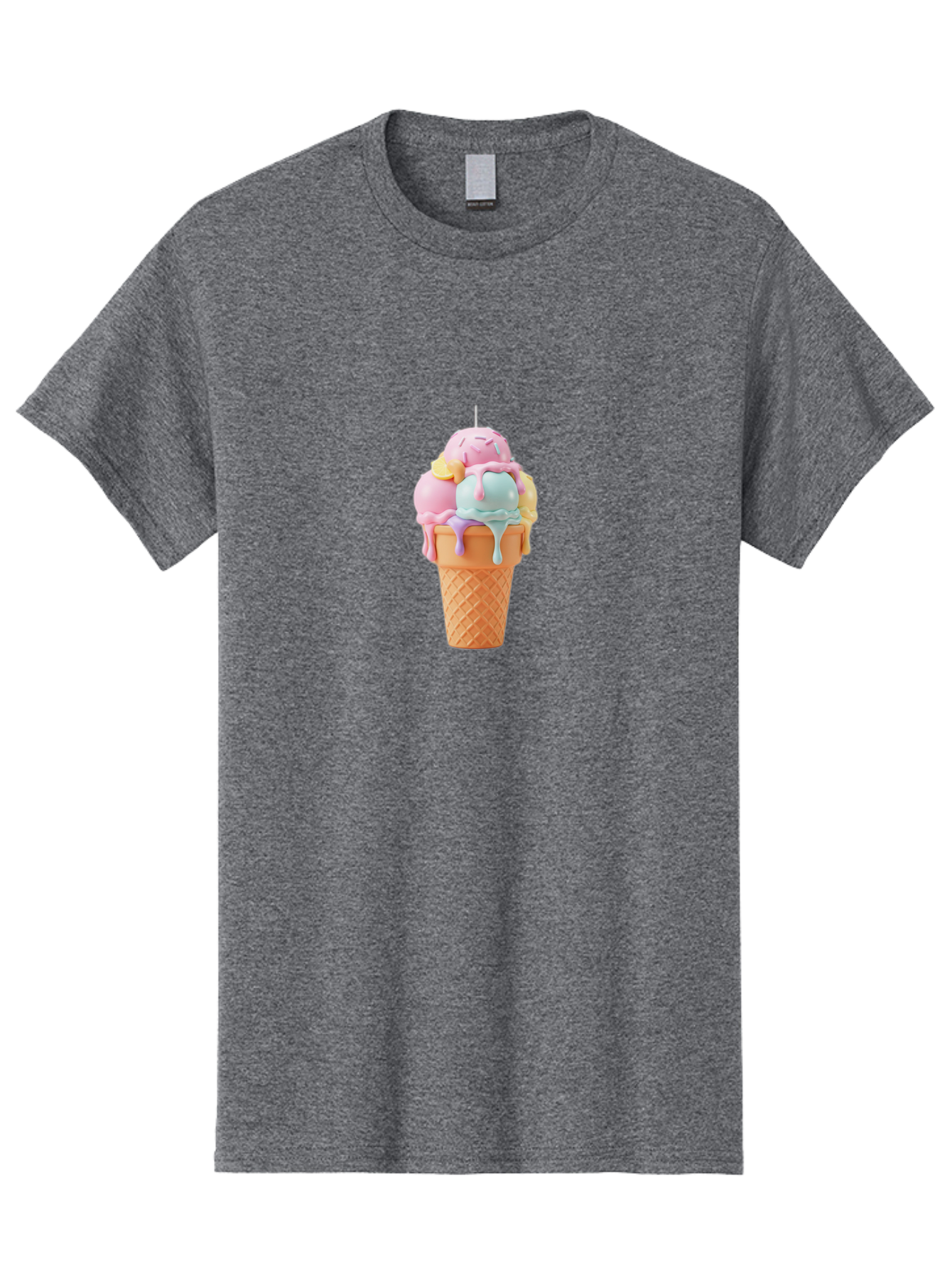 Ice-Cream-Cone Men'S Graphic Tee, 100% Cotton, Comfortable Casual Summer Wear, Machine Washable, Vintage Camera, Old Camera, Antique Camera, Black Camera, Classic Photography, Photography Equipment, Nostalgic Device, Film Camera, Camera Art Bai075