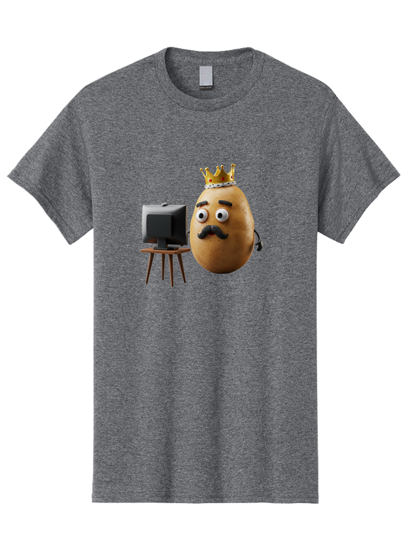 King-Potato Men'S Graphic Tee, 100% Cotton, Comfortable Casual Summer Wear, Machine Washable, Vintage Camera, Old Camera, Antique Camera, Black Camera, Classic Photography, Photography Equipment, Nostalgic Device, Film Camera, Camera Art Bai080