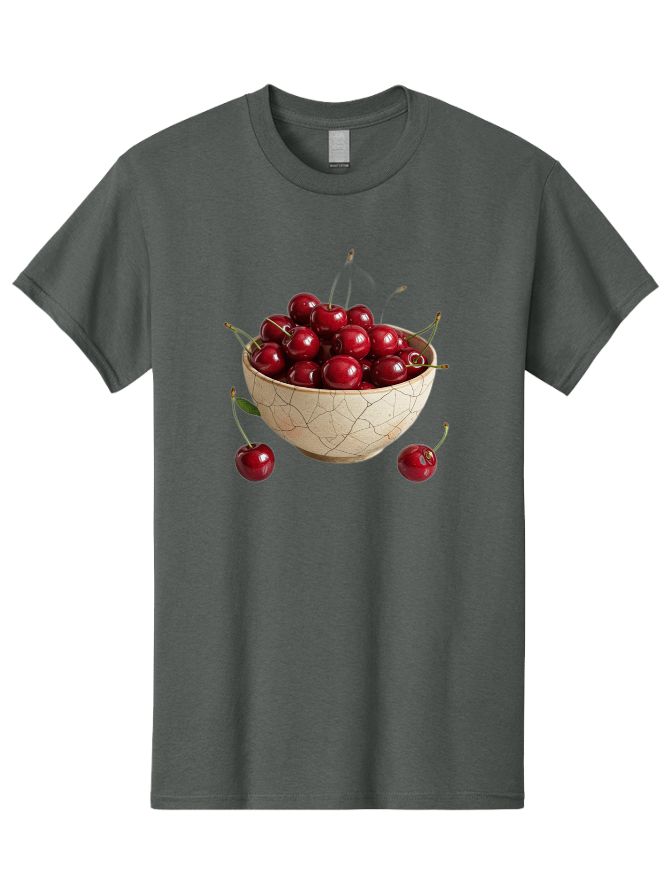 Kintsugi-Bowl-Of-Cherries Men'S Graphic Tee, 100% Cotton, Comfortable Casual Summer Wear, Machine Washable, Vintage Camera, Old Camera, Antique Camera, Black Camera, Classic Photography, Photography Equipment, Nostalgic Device, Film Camera, Bai081