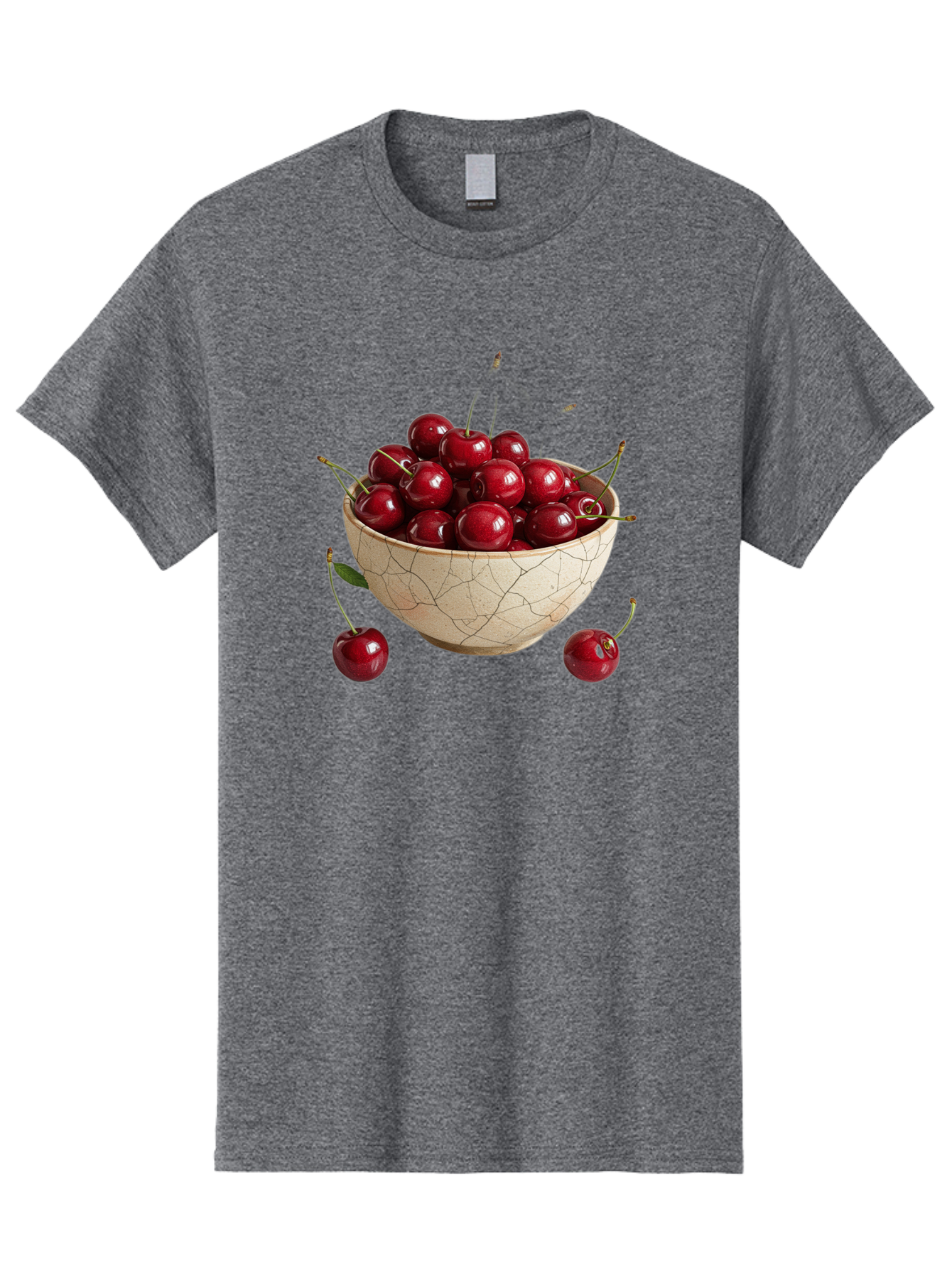 Kintsugi-Bowl-Of-Cherries Men'S Graphic Tee, 100% Cotton, Comfortable Casual Summer Wear, Machine Washable, Vintage Camera, Old Camera, Antique Camera, Black Camera, Classic Photography, Photography Equipment, Nostalgic Device, Film Camera, Bai081