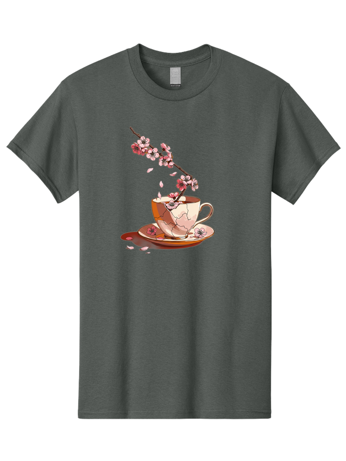 Kintsugi-Tea-Cup Men'S Graphic Tee, 100% Cotton, Comfortable Casual Summer Wear, Machine Washable, Vintage Camera, Old Camera, Antique Camera, Black Camera, Classic Photography, Photography Equipment, Nostalgic Device, Film Camera, Camera Art Bai082