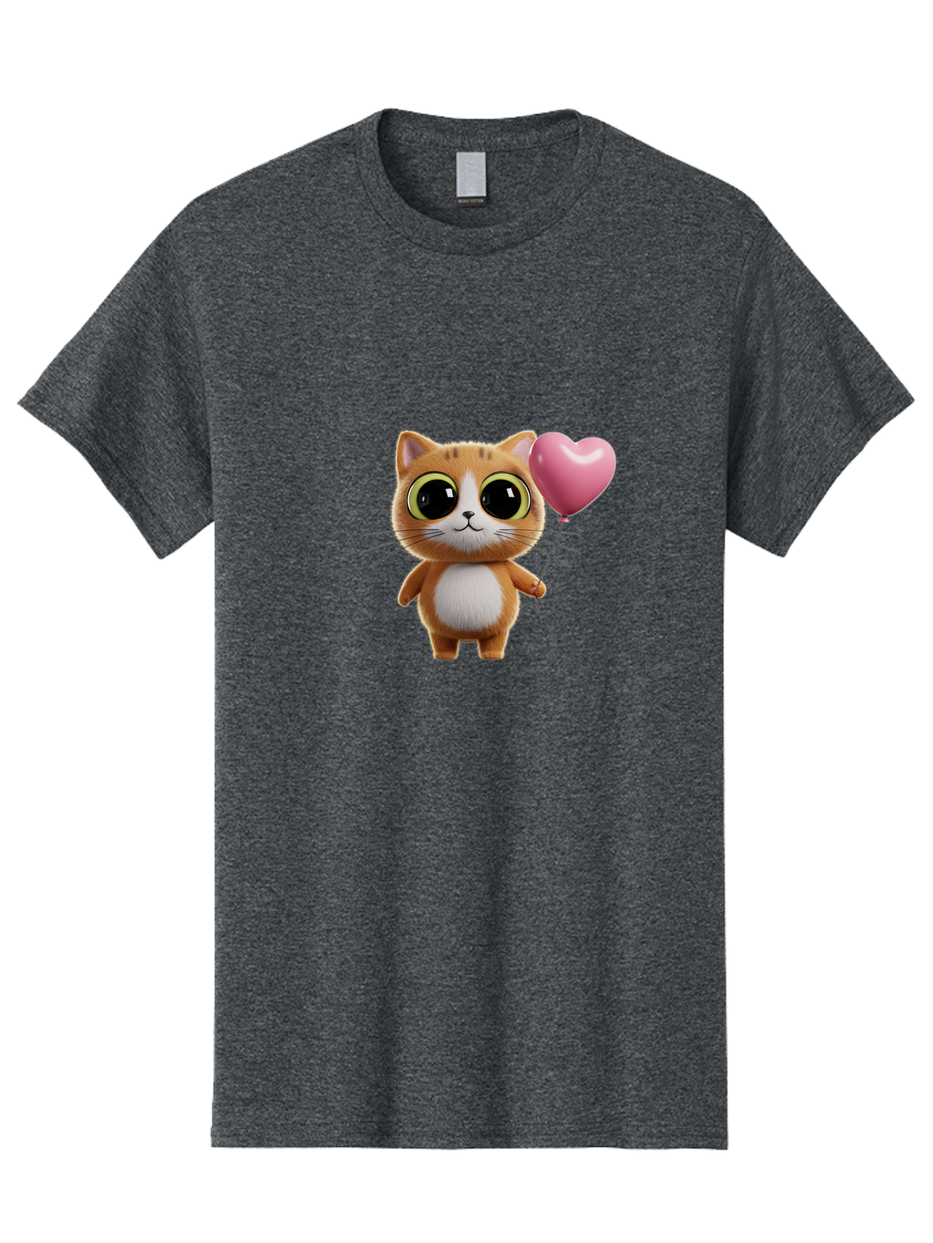 Kitty-With-Heart-Balloon Men'S Graphic Tee, 100% Cotton, Comfortable Casual Summer Wear, Machine Washable, Vintage Camera, Old Camera, Antique Camera, Black Camera, Classic Photography, Photography Equipment, Nostalgic Device, Film Camera, Bai083