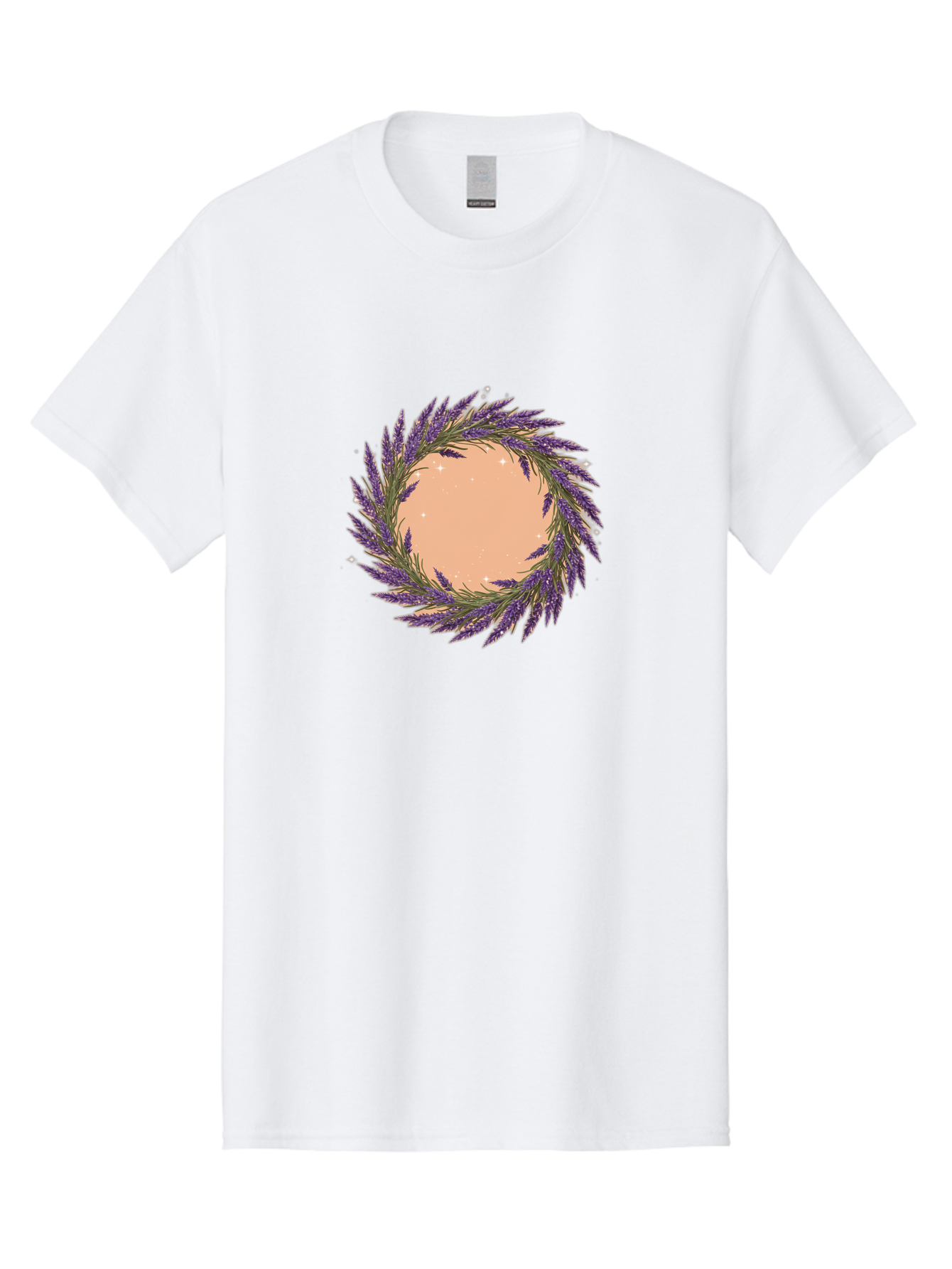 Lavender-Wreath Men'S Graphic Tee, 100% Cotton, Comfortable Casual Summer Wear, Machine Washable, Vintage Camera, Old Camera, Antique Camera, Black Camera, Classic Photography, Photography Equipment, Nostalgic Device, Film Camera, Camera Art Bai087