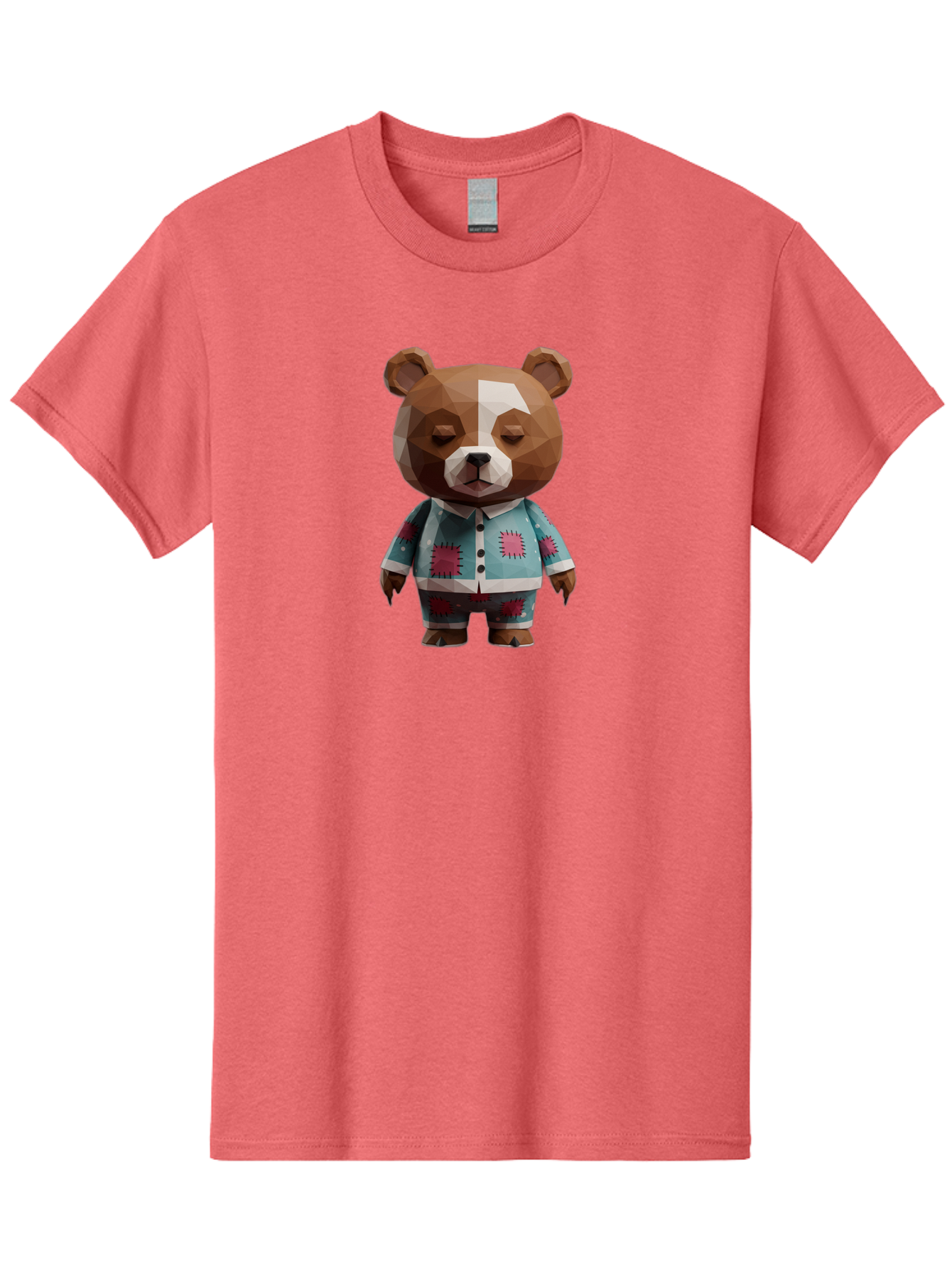 Low-Poly-Brown-Bear Men'S Graphic Tee, 100% Cotton, Comfortable Casual Summer Wear, Machine Washable, Vintage Camera, Old Camera, Antique Camera, Black Camera, Classic Photography, Photography Equipment, Nostalgic Device, Film Camera, Bai105