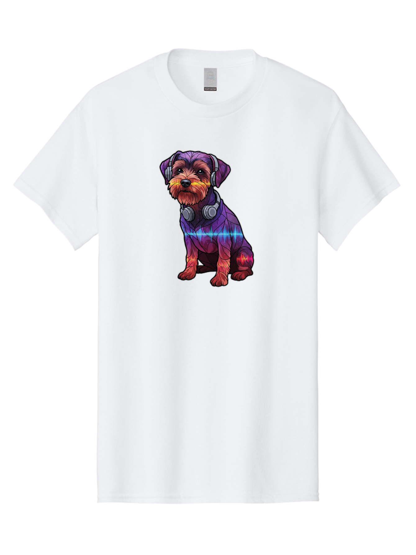 Low-Poly-Dog-Wearing-Headphones Men'S Graphic Tee, 100% Cotton, Comfortable Casual Summer Wear, Machine Washable, Vintage Camera, Old Camera, Antique Camera, Black Camera, Classic Photography, Photography Equipment, Nostalgic Device, Bai106