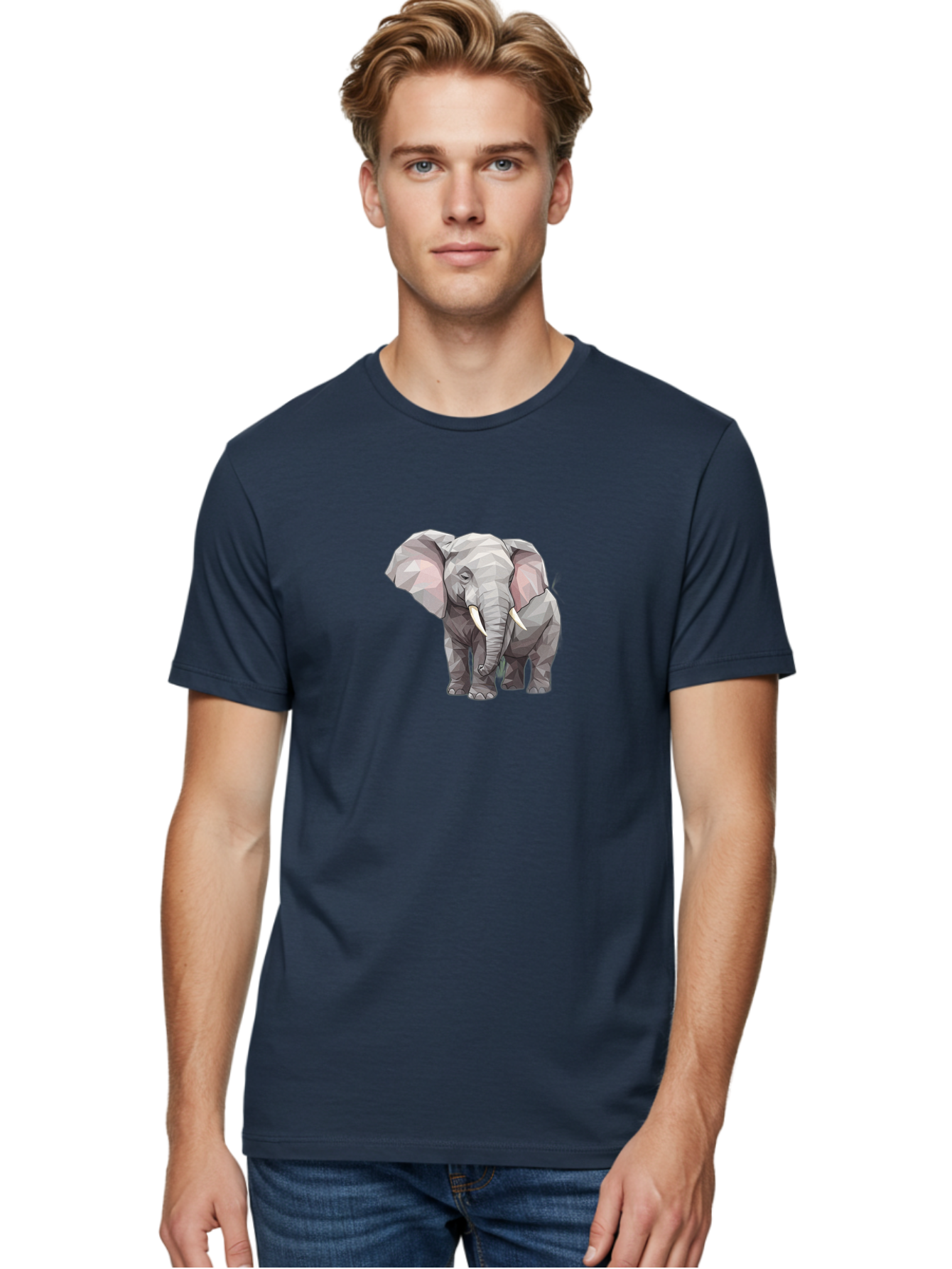 Low-Poly-Elephant Men'S Graphic Tee, 100% Cotton, Comfortable Casual Summer Wear, Machine Washable, Vintage Camera, Old Camera, Antique Camera, Black Camera, Classic Photography, Photography Equipment, Nostalgic Device, Film Camera, Camera Art Bai107