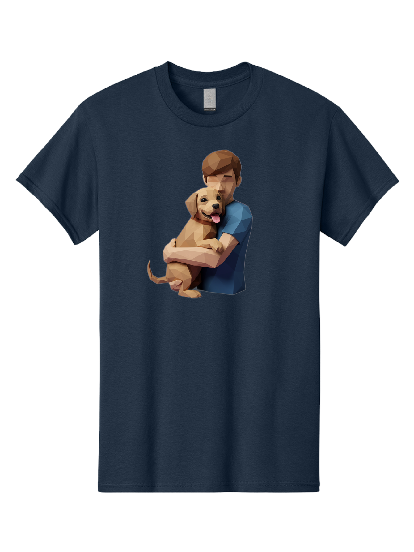 Man-Hugging-Dog-1 Men'S Graphic Tee, 100% Cotton, Comfortable Casual Summer Wear, Machine Washable, Vintage Camera, Old Camera, Antique Camera, Black Camera, Classic Photography, Photography Equipment, Nostalgic Device, Film Camera, Camera Art Bai112