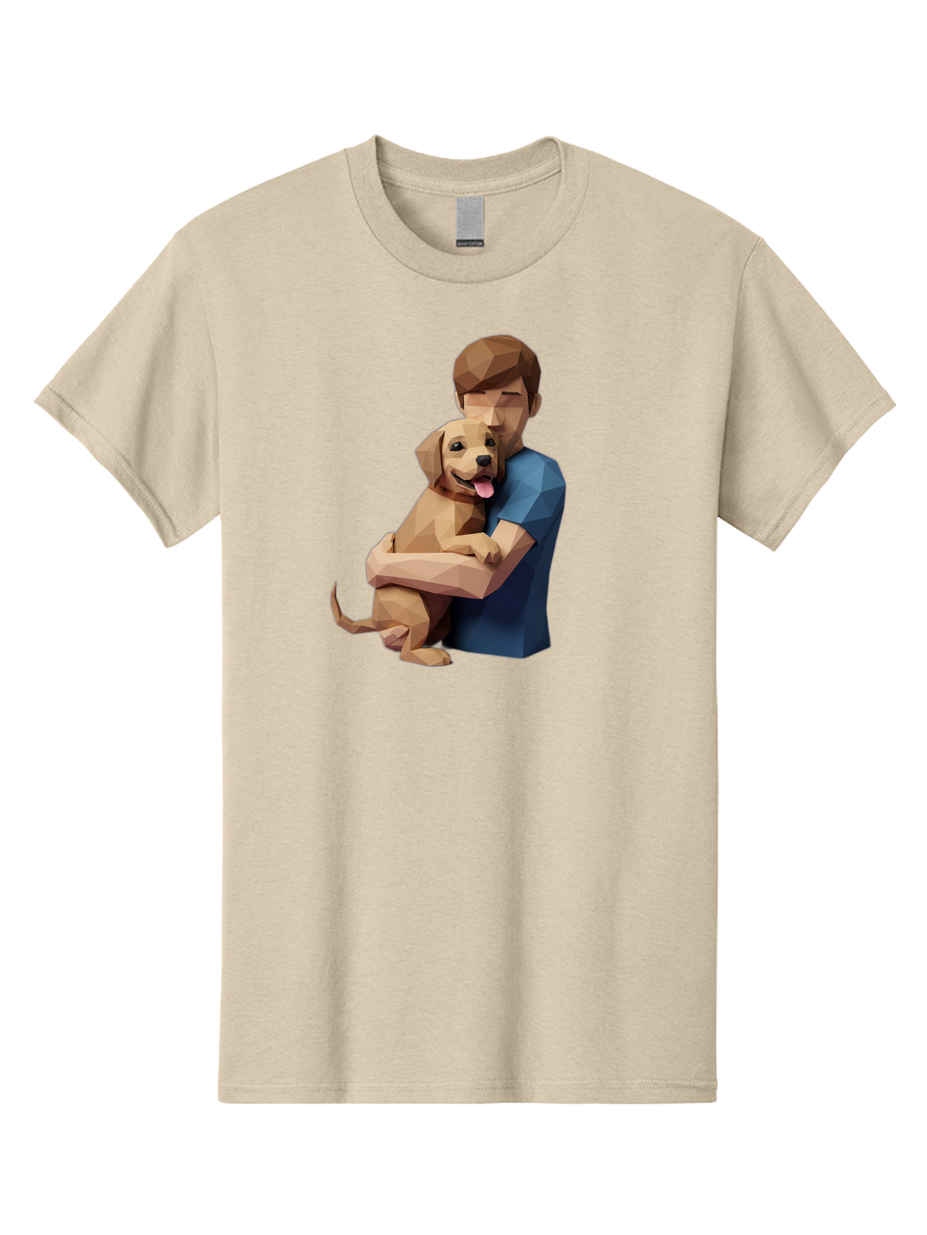 Man-Hugging-Dog-1 Men'S Graphic Tee, 100% Cotton, Comfortable Casual Summer Wear, Machine Washable, Vintage Camera, Old Camera, Antique Camera, Black Camera, Classic Photography, Photography Equipment, Nostalgic Device, Film Camera, Camera Art Bai112