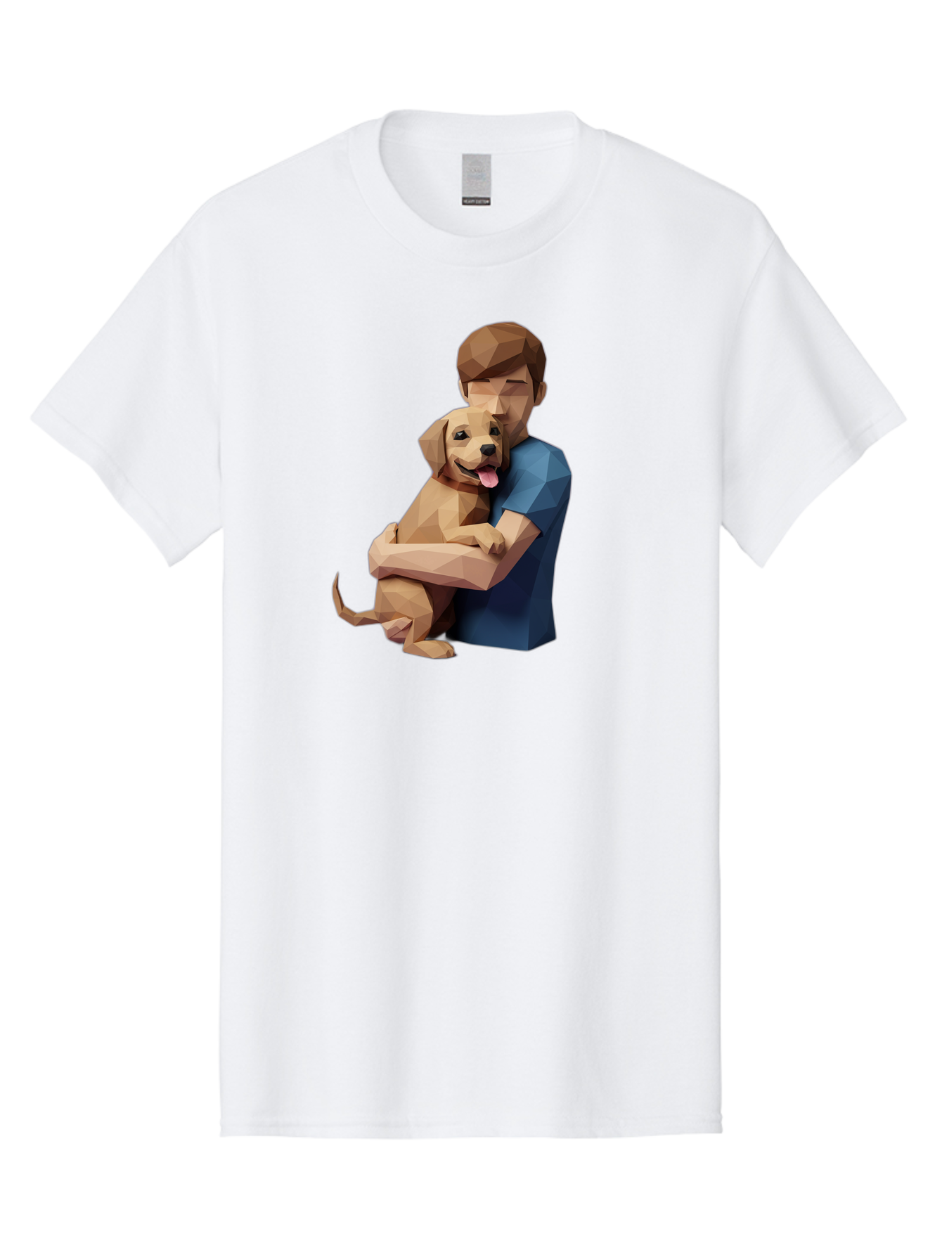 Man-Hugging-Dog-1 Men'S Graphic Tee, 100% Cotton, Comfortable Casual Summer Wear, Machine Washable, Vintage Camera, Old Camera, Antique Camera, Black Camera, Classic Photography, Photography Equipment, Nostalgic Device, Film Camera, Camera Art Bai112