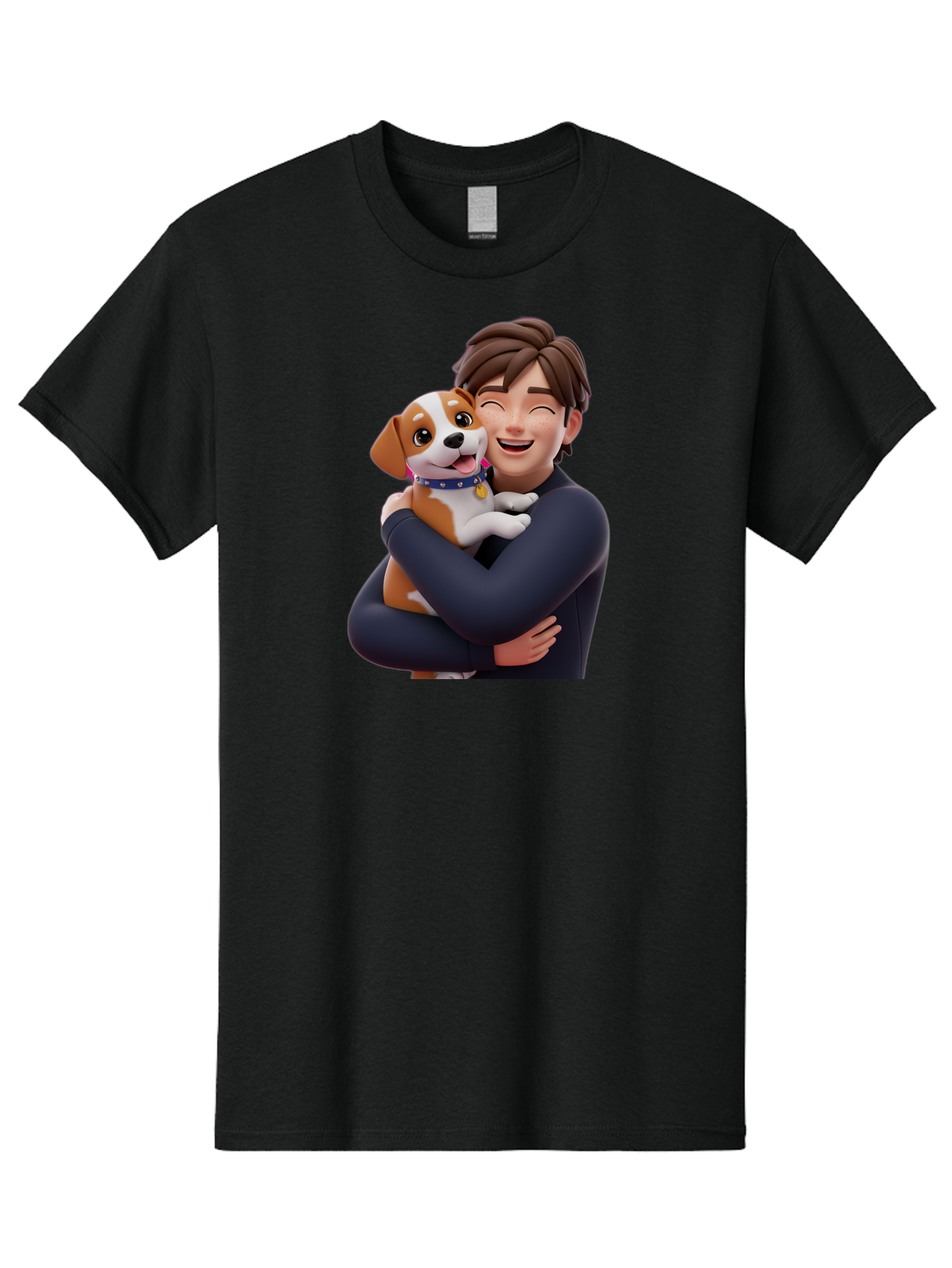 Man-Hugging-Dog Men'S Graphic Tee, 100% Cotton, Comfortable Casual Summer Wear, Machine Washable, Vintage Camera, Old Camera, Antique Camera, Black Camera, Classic Photography, Photography Equipment, Nostalgic Device, Film Camera, Camera Art Bai114