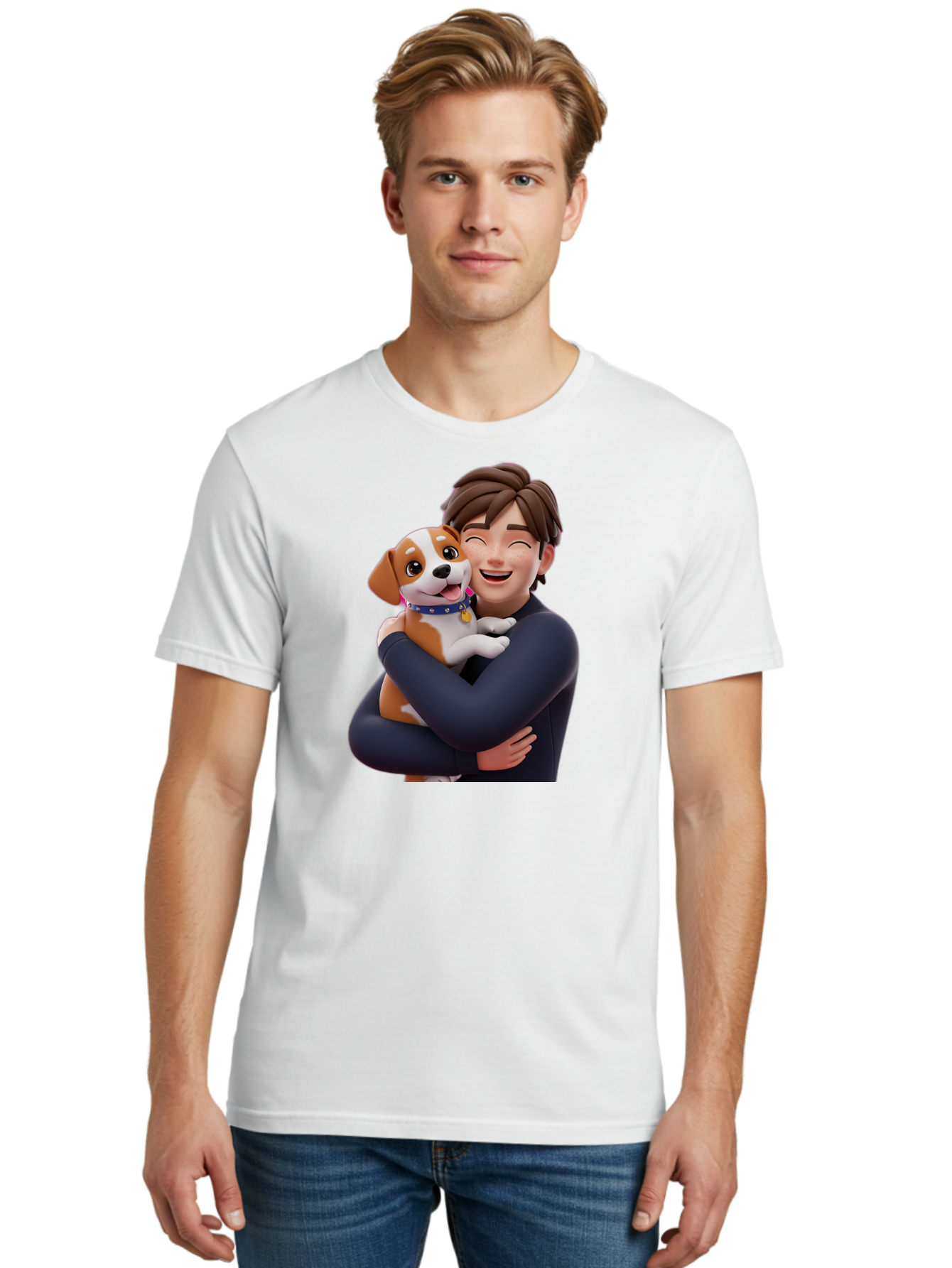 Man-Hugging-Dog Men'S Graphic Tee, 100% Cotton, Comfortable Casual Summer Wear, Machine Washable, Vintage Camera, Old Camera, Antique Camera, Black Camera, Classic Photography, Photography Equipment, Nostalgic Device, Film Camera, Camera Art Bai114