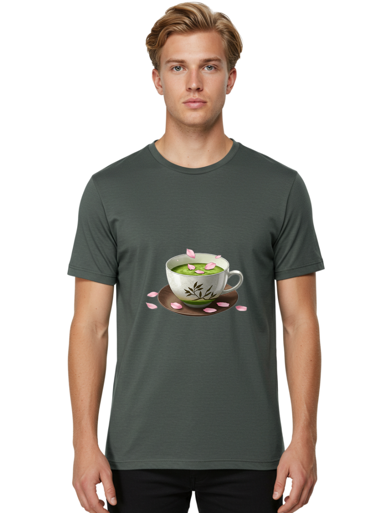 Matcha-Tea-Cup Men'S Graphic Tee, 100% Cotton, Comfortable Casual Summer Wear, Machine Washable, Vintage Camera, Old Camera, Antique Camera, Black Camera, Classic Photography, Photography Equipment, Nostalgic Device, Film Camera, Camera Art Bai123