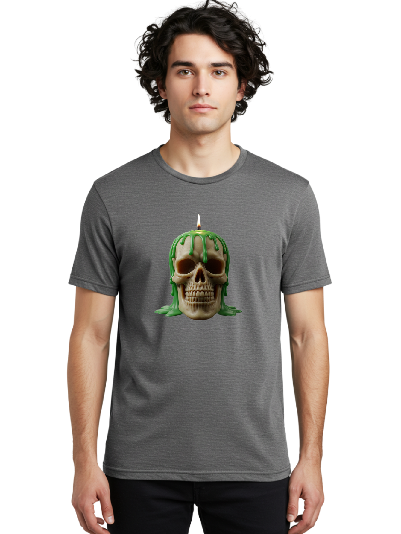 Melting-Skull-Candle Men'S Graphic Tee, 100% Cotton, Comfortable Casual Summer Wear, Machine Washable, Vintage Camera, Old Camera, Antique Camera, Black Camera, Classic Photography, Photography Equipment, Nostalgic Device, Film Camera, Bai129